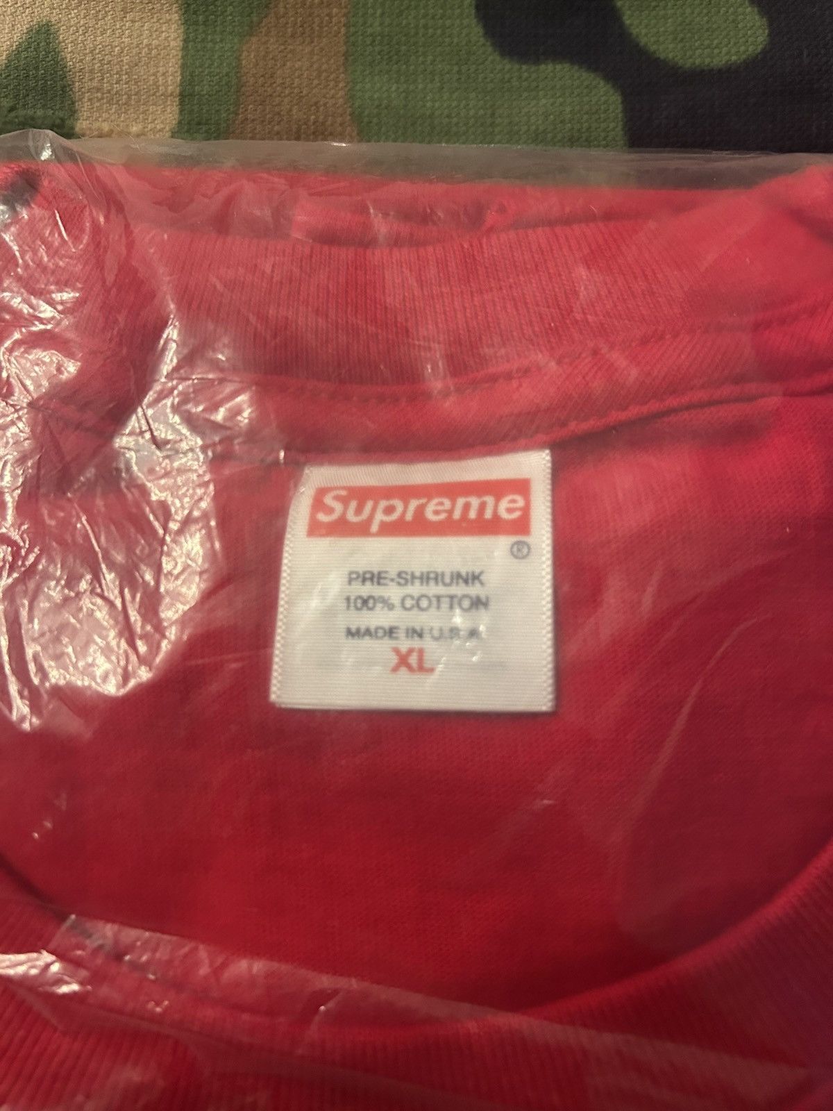 Supreme Supreme Fighter / Fight For NY Tee Red XL FW23 Size US XL / EU 56 / 4 - 5 Thumbnail