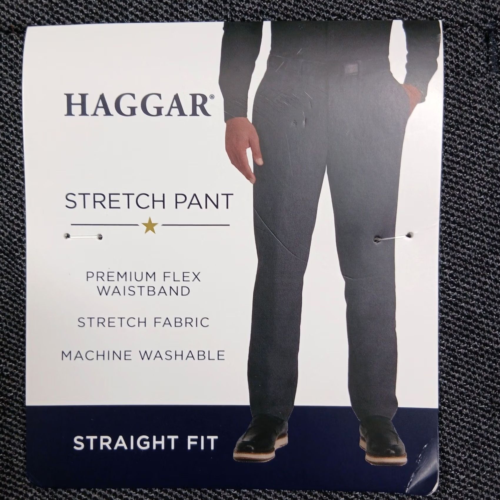 Haggar Haggar Men's Gray Stretch Straight Fit Dress Pants 34x30 NWT Size US 34 / EU 50 - 4 Thumbnail