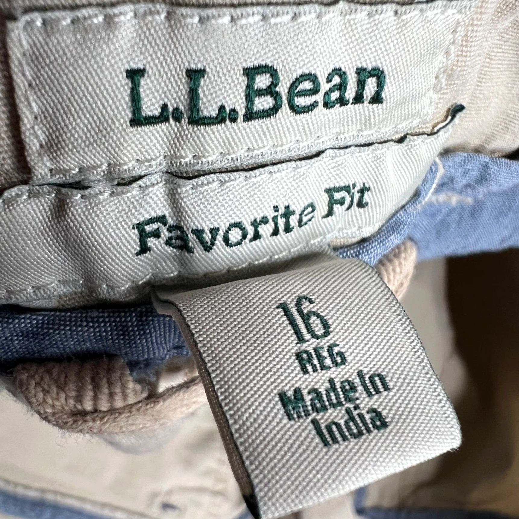Vintage VINTAGE L.L.Bean Cargo Pants Womens 16 Regular Beige Utility Cotton Size 38" / US 16 / IT 52 - 4 Thumbnail
