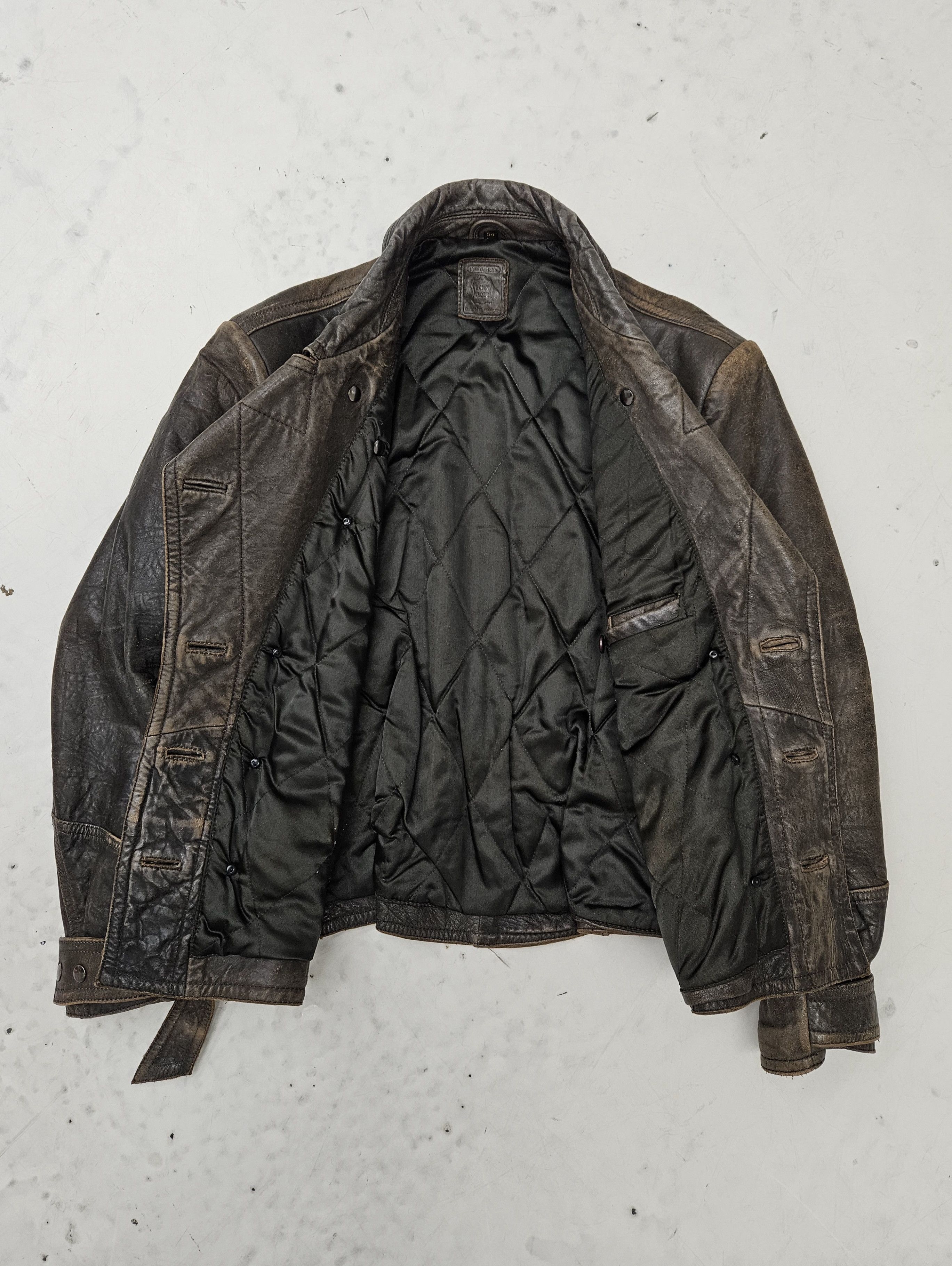 Genuine Leather Vintage Hein Gericke leather biker jacket Size US L / EU 52-54 / 3 - 14 Thumbnail
