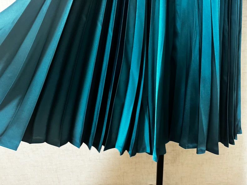 Comme des Garcons Comme Des Garcons Peacock blue fixed waist pleated skirt Size 24" / US 00 / IT 34 - 6 Thumbnail
