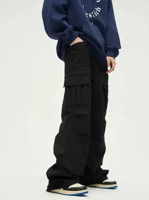 Vintage utility flared baggy cargo pants Size US 32 / EU 48 - 1 Thumbnail