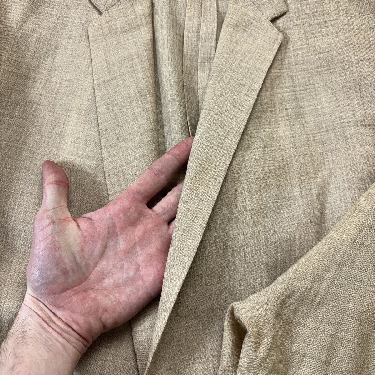 Vintage 1960s Wool Suit 70s Vintage Two Piece Suit Large Scotts US Size 42R - 16 Thumbnail
