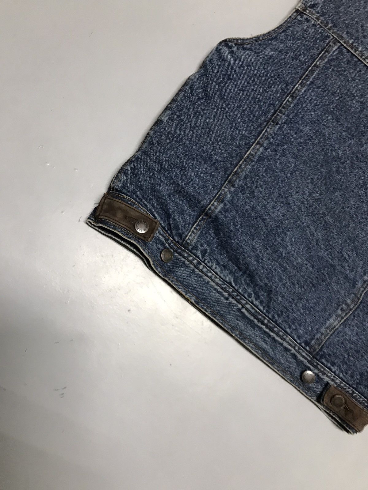 Wrangler Vintage wrangler sherpa line denim vest Size US XXS / EU 40 - 9 Thumbnail