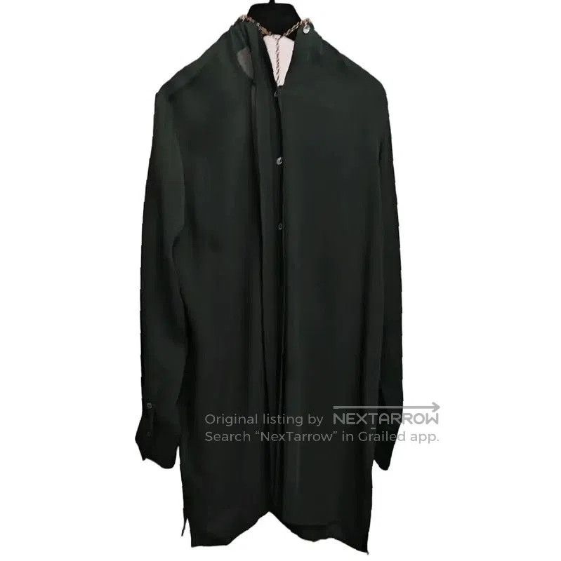 Valentino Valentino Silk Long Sleeve Dress in Dark Green . Size S / US 4 / IT 40 - 2 Thumbnail