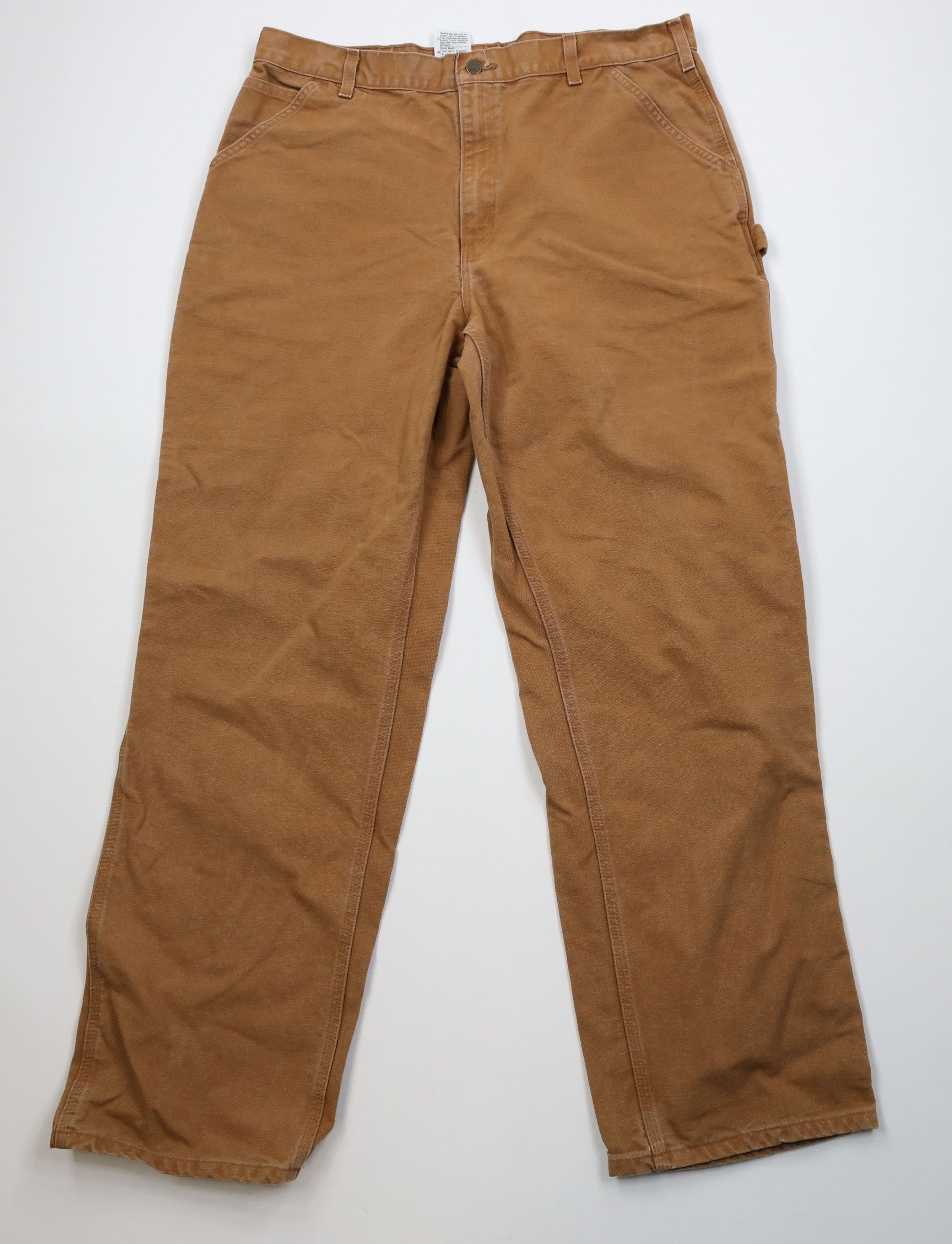 Carhartt Vintage Y2K Carhartt Wide Leg Dungaree Pants Duck Brown Size US 38 / EU 54 - 1 Thumbnail