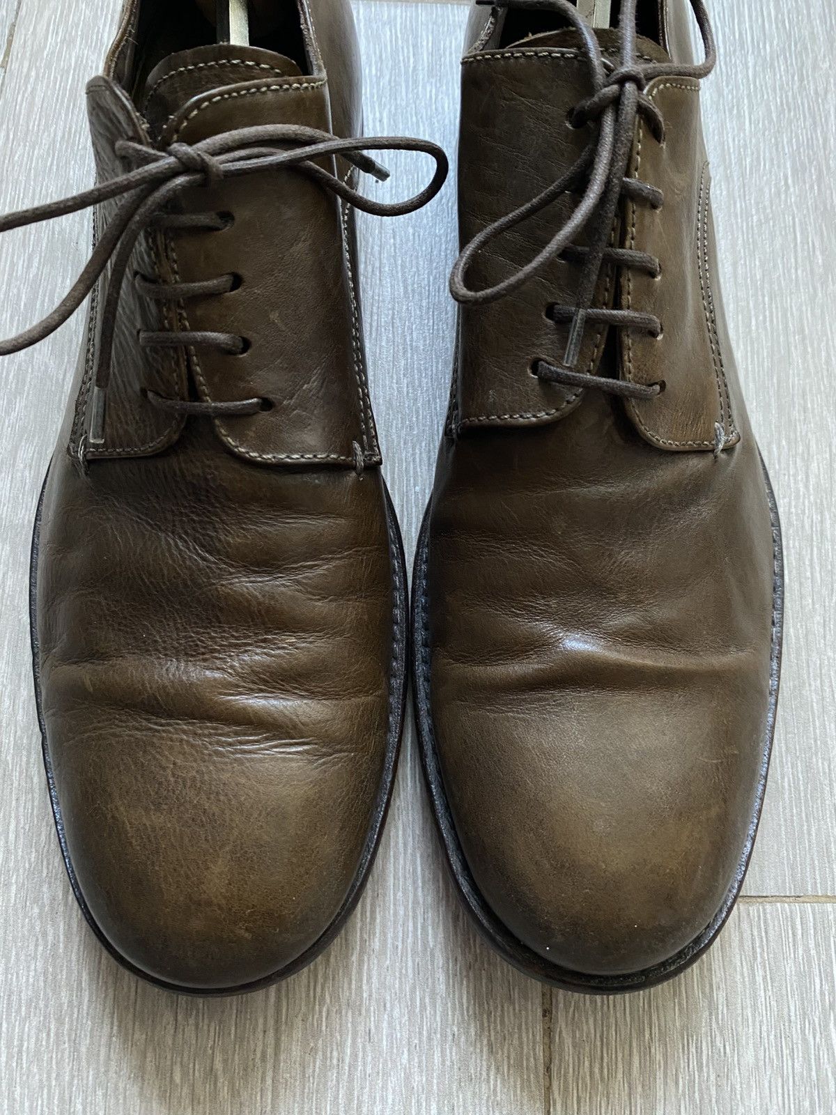 MoMA VINTAGE MOMA AVANT GARDE LEATHER HANDMADE SHOES Size US 11.5 / EU 44-45 - 8 Thumbnail
