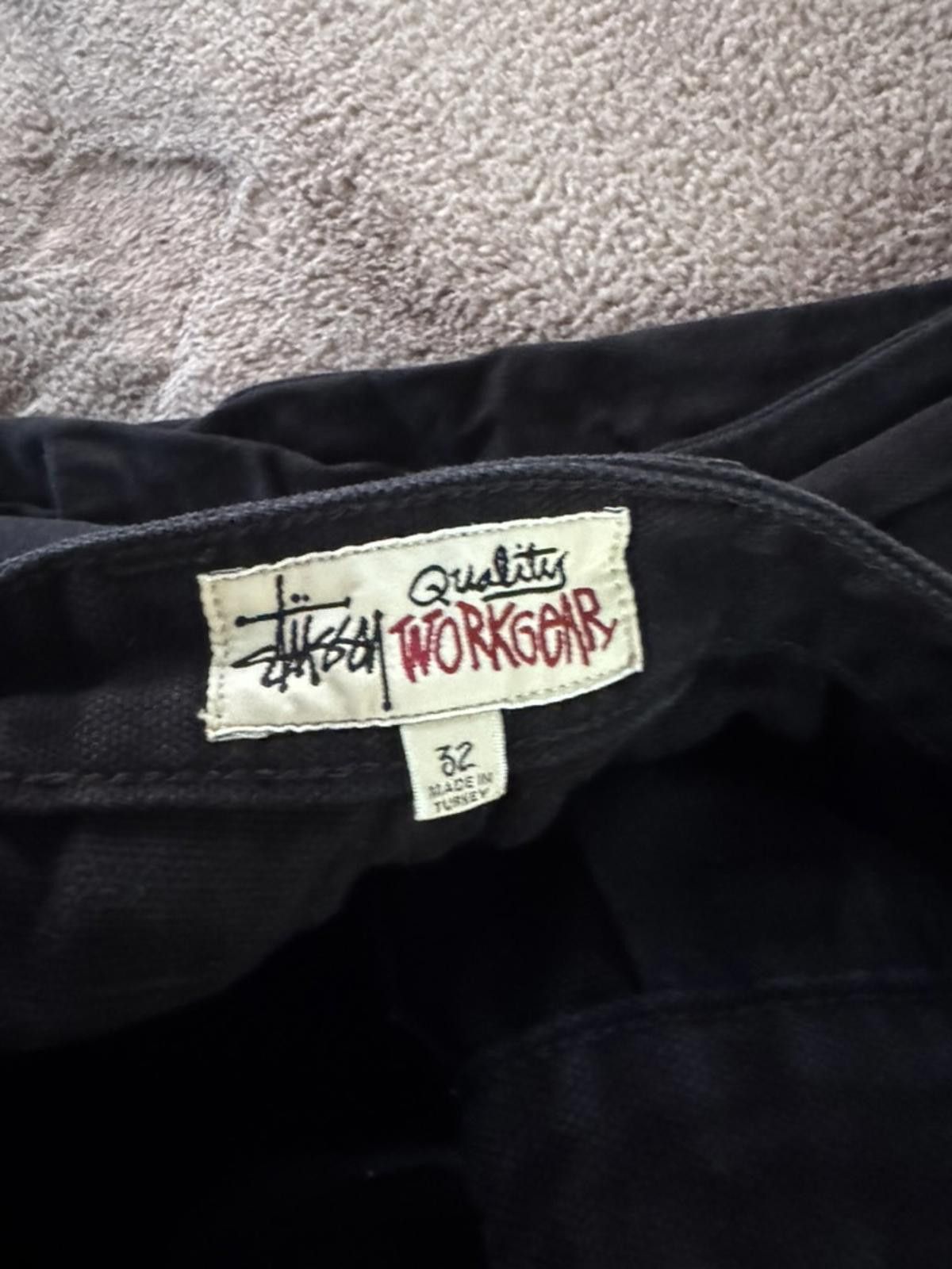 Stussy Stussy Quality Workgear Black Work Pants Size 32 Size US 32 / EU 48 - 4 Thumbnail