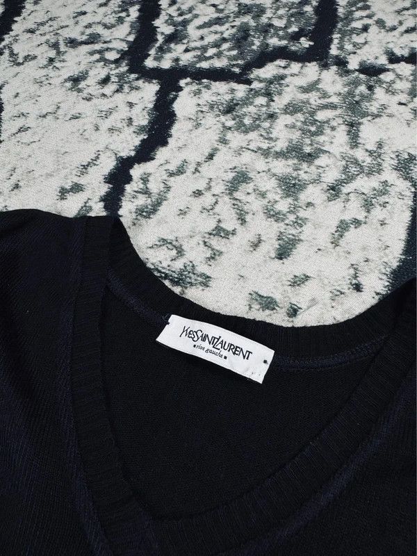 Yves Saint Laurent Vintage Yves Saint Laurent rive gauche sweater black XL Size US XL / EU 56 / 4 - 3 Thumbnail