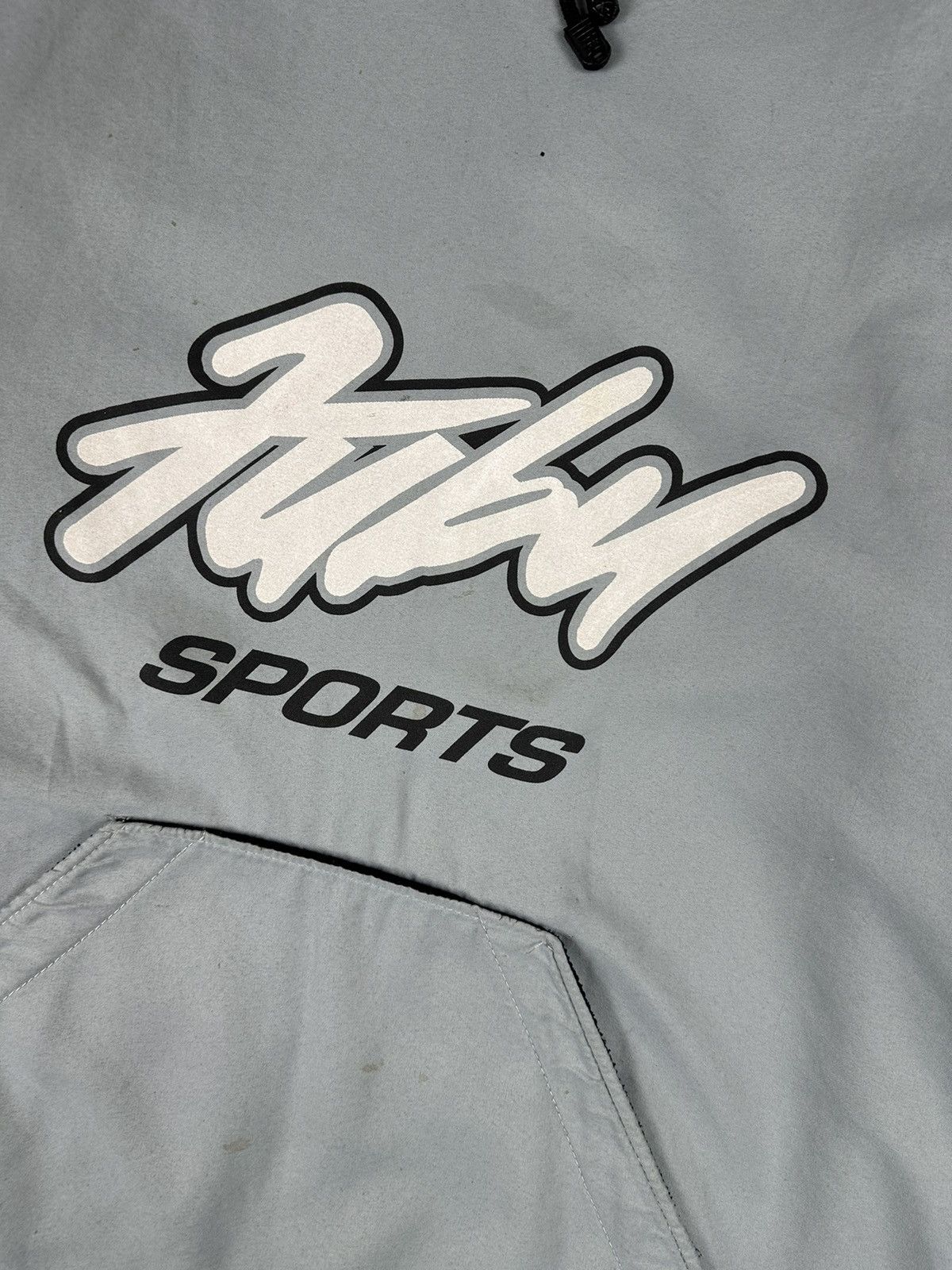 Fubu Fubu Sports Fleece Hooded Jacket Distressed 90S Size US XL / EU 56 / 4 - 8 Thumbnail