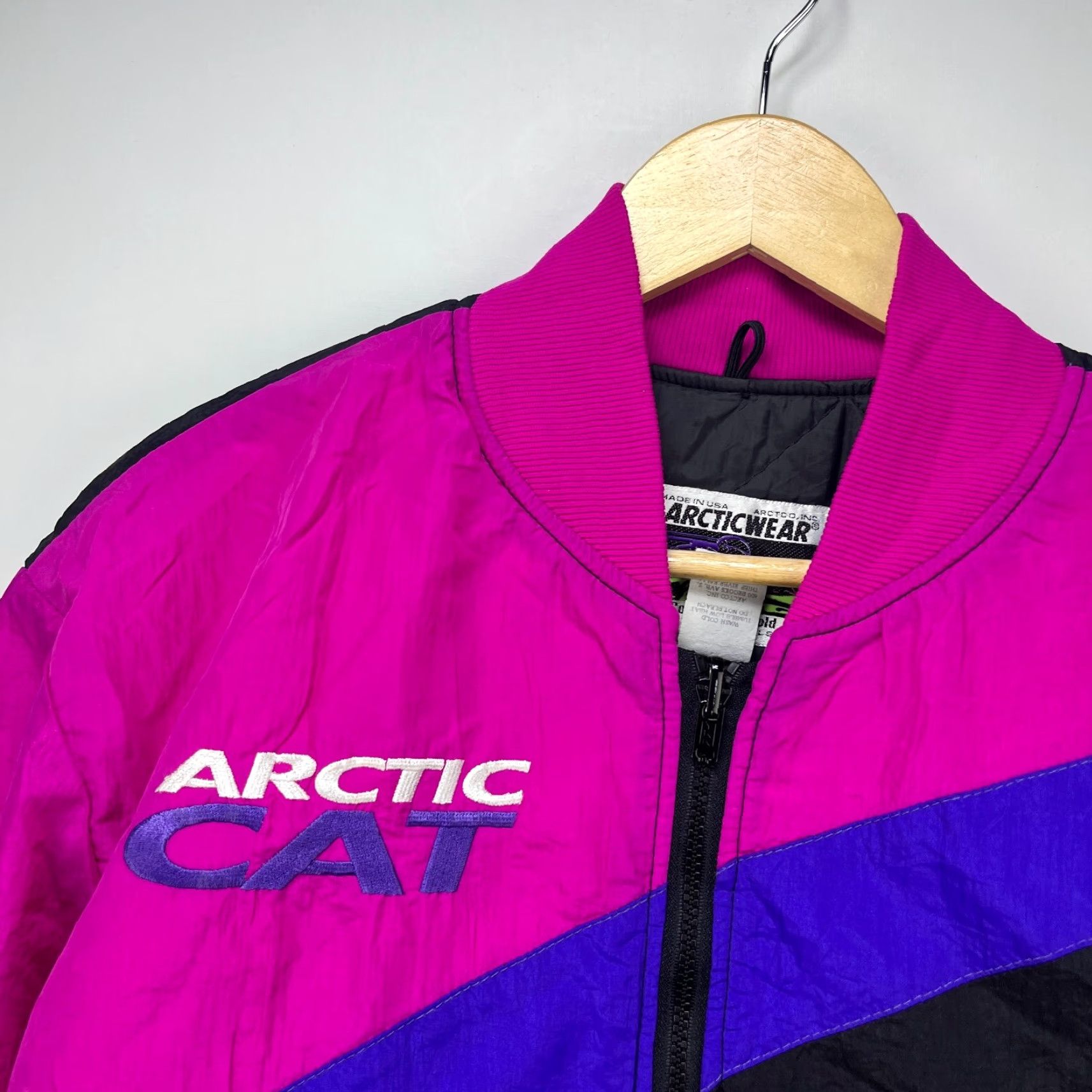Vintage VINTAGE Arctic Cat Windbreaker Jacket Women’s M Black Windbreaker 90s Arcticwear Womens" Size M / US 6-8 / IT 42-44 - 3 Thumbnail