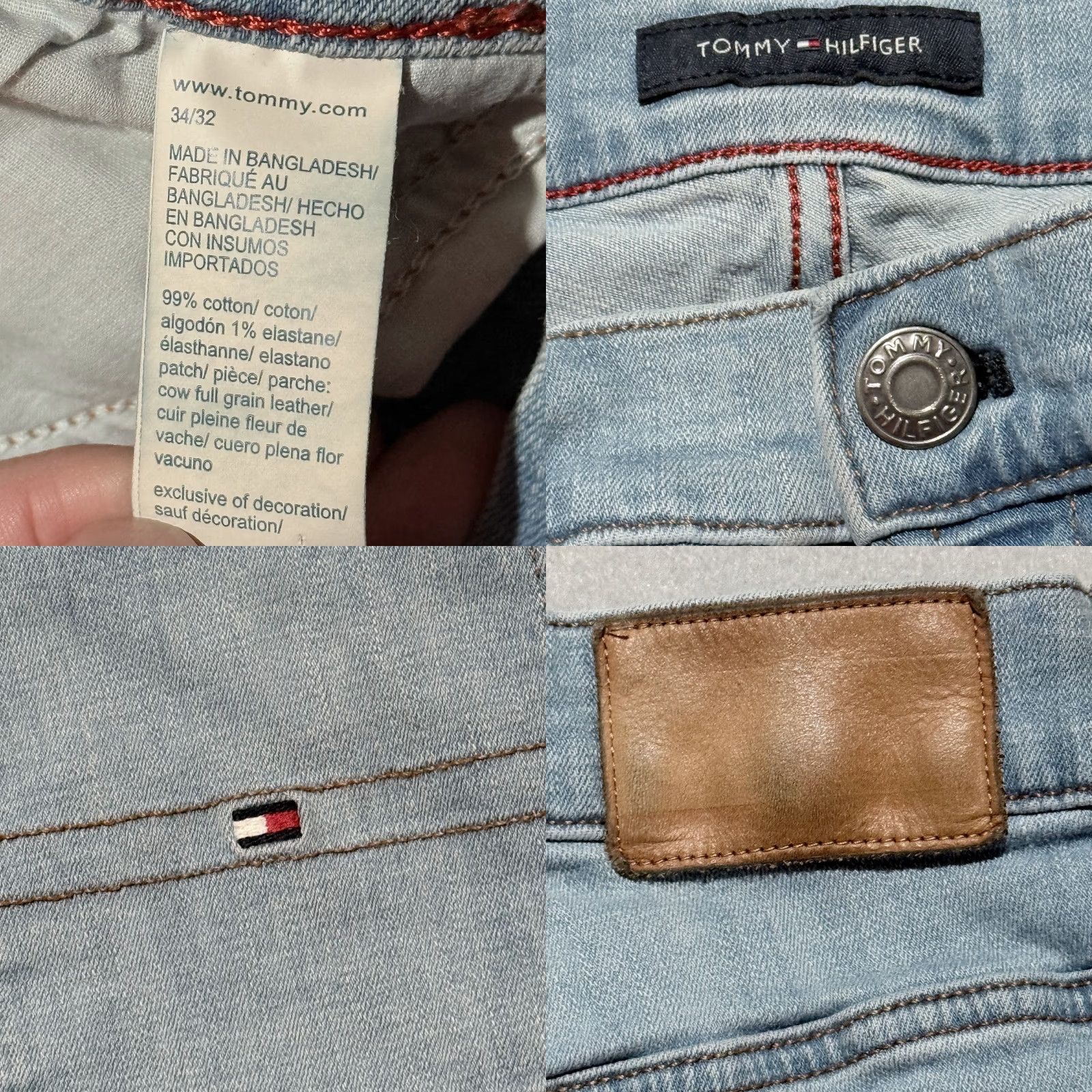 Tommy Hilfiger Tommy Hilfiger Skinny Jeans Men's Medium Wash Denim Stretch Slim Classic - 34X32 Blue Jeans Size US 34 / EU 50 - 8 Thumbnail