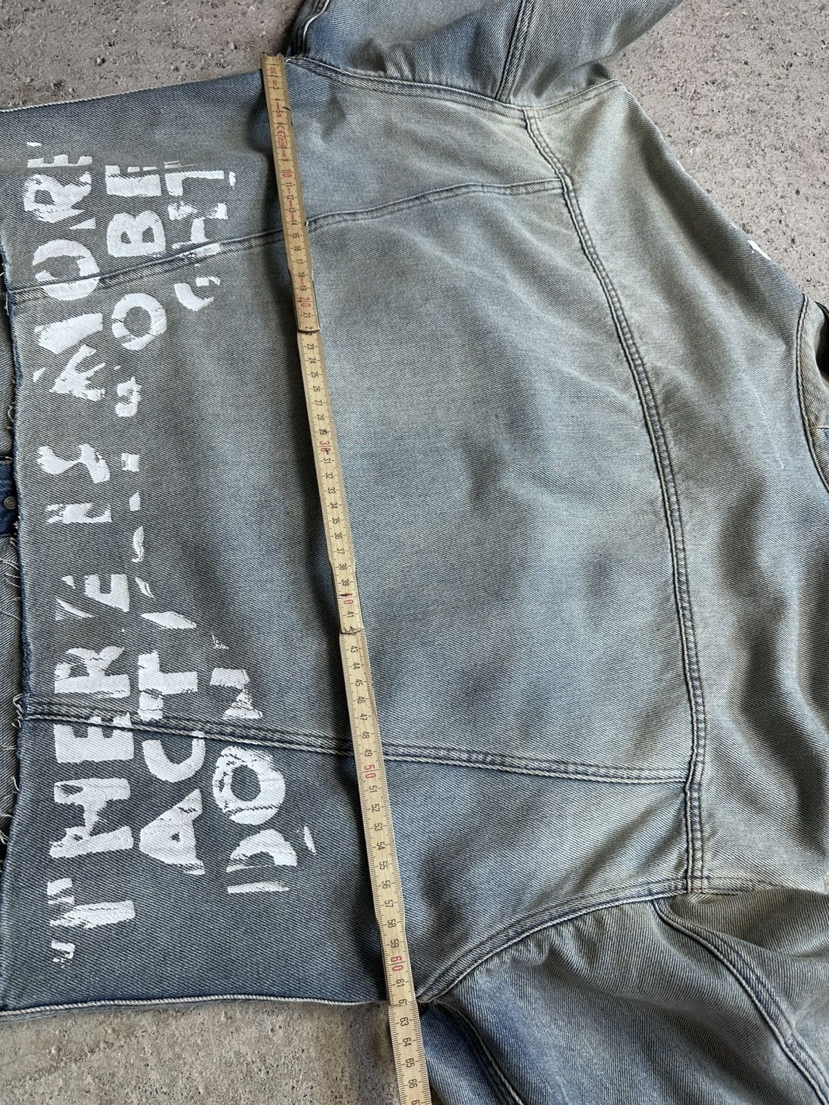 MM6 MM6 Maison Margiela Cropped Denim Jacket Graphic Print Size US M / EU 48-50 / 2 - 17 Thumbnail