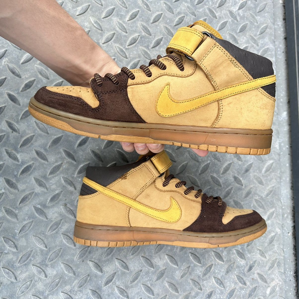 Nike Nike SB Dunk Mid Wheat Bronze 2006 Size US 8.5 / EU 41-42 - 5 Thumbnail