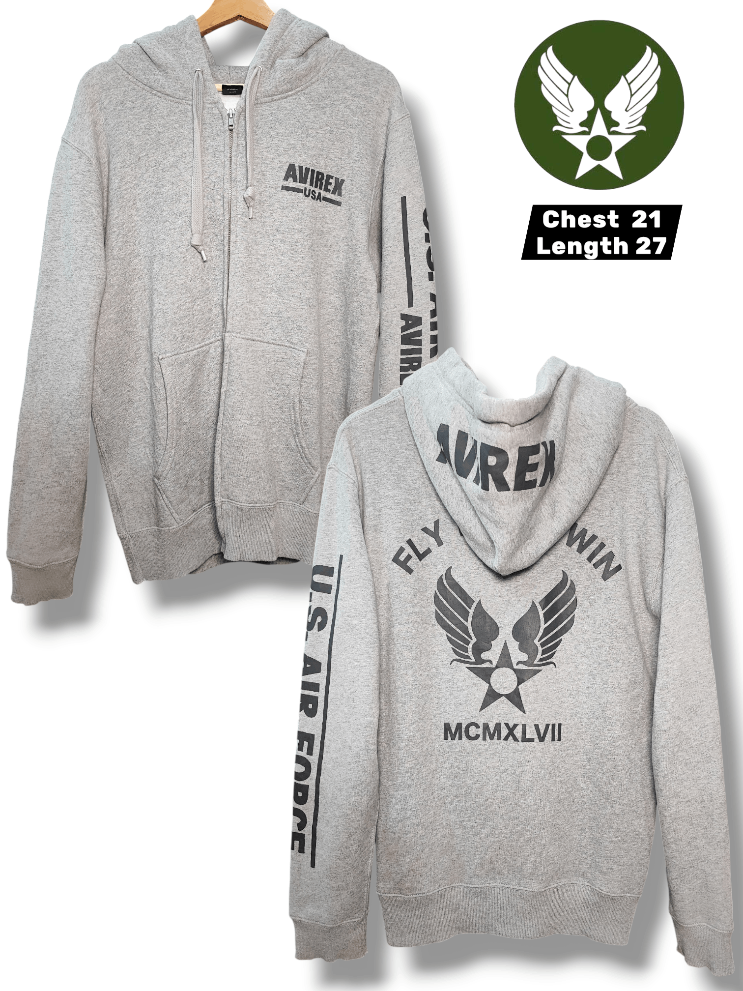 Avirex Vintage Avirex USA U.S. Air Force Military Archive Fly Win Size US L / EU 52-54 / 3 - 1 Thumbnail