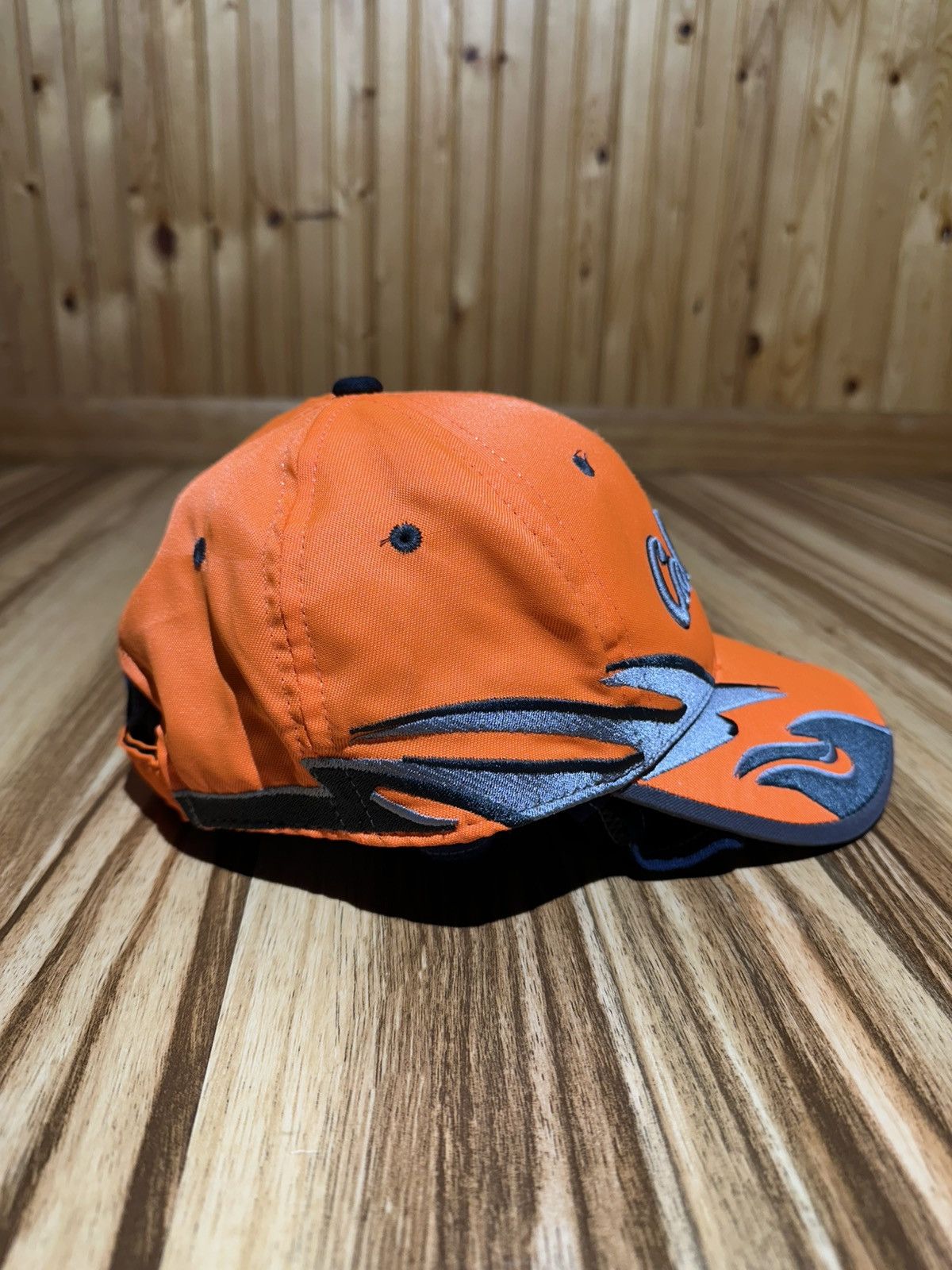 Cabelas Vint Cabela's Vibrant Orange Cap with Silver & Black Accents Size ONE SIZE - 3 Thumbnail