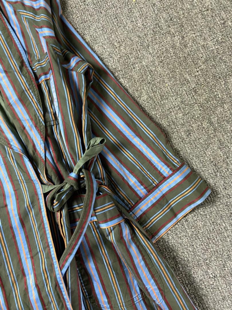 DAKS Daks London Vintage Style Stripes Long Jacket (199) Size US M / EU 48-50 / 2 - 6 Thumbnail