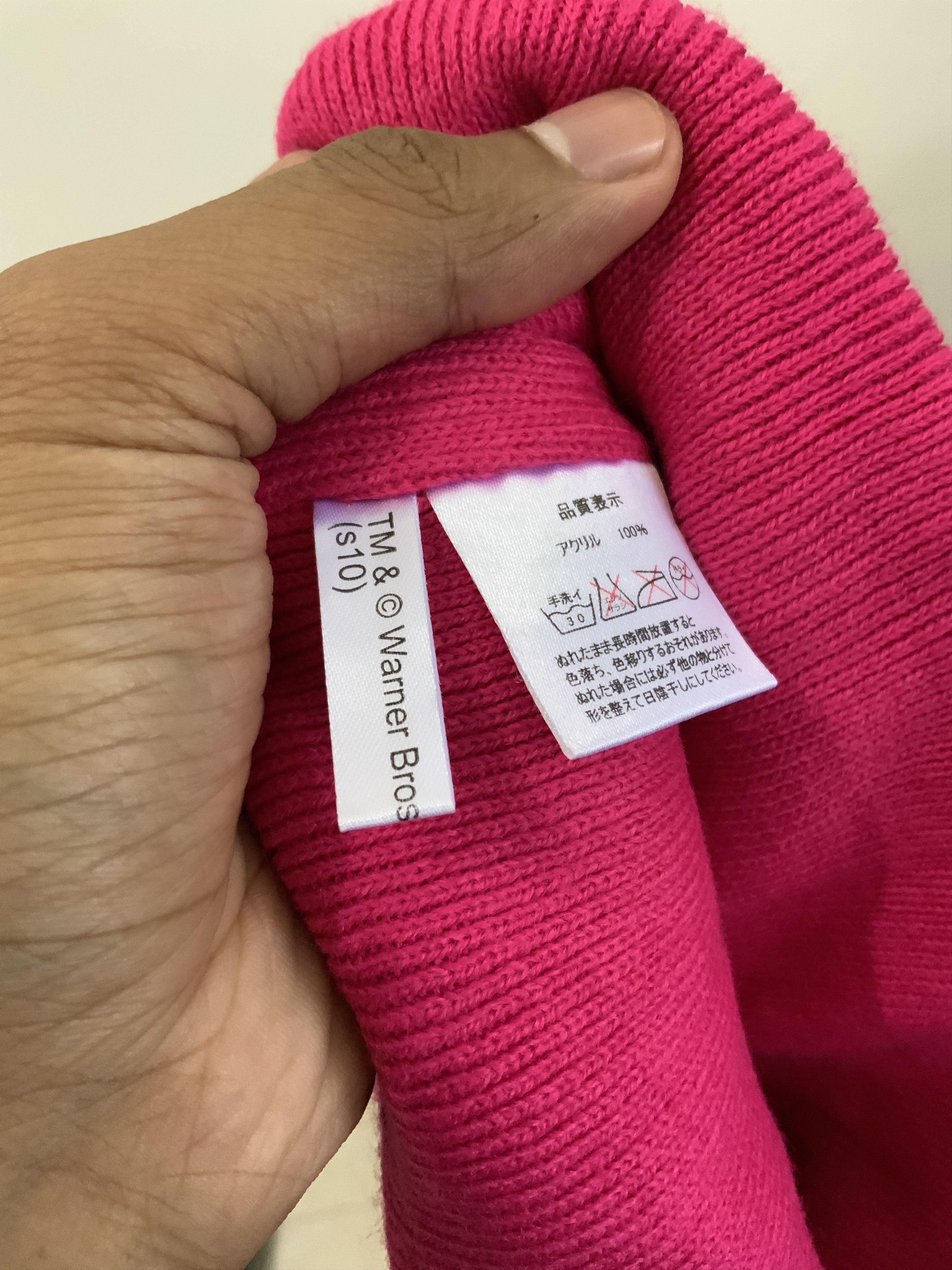 Warner Bros Tweety Warner Bros Pink Beanie Hat Size ONE SIZE - 10 Thumbnail