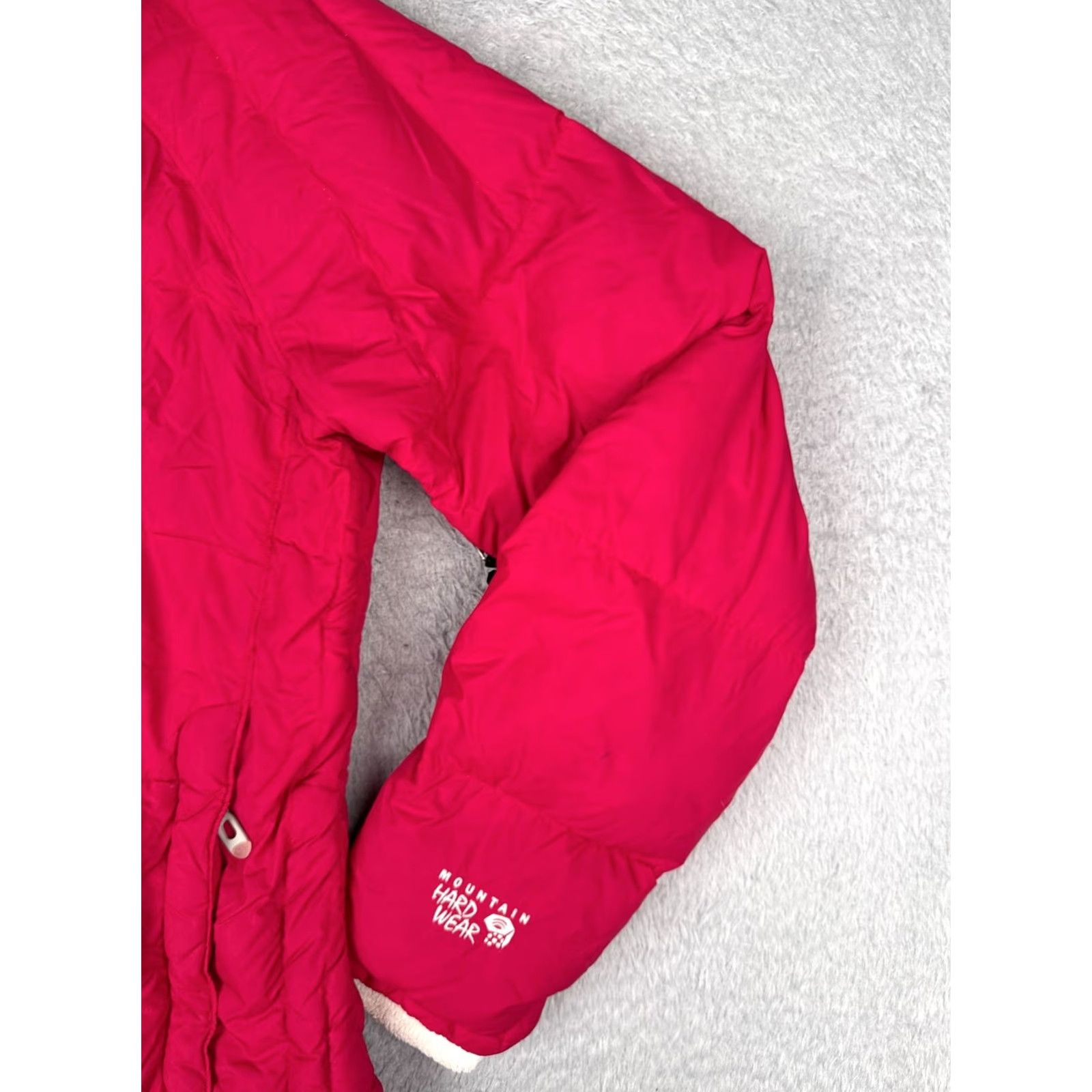 Mountain Hardwear Mountain Hardwear Jacket Womens Large Pink Puffer Down Insulation Nylon Shell Hooded Full Zip Medium-Length Sleeve Size L / US 10 / IT 46 - 2 Thumbnail
