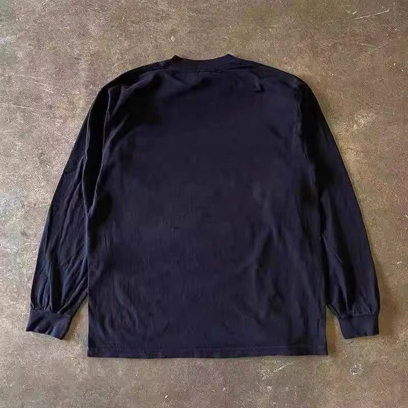 Japanese Brand Black retro cute cat print long-sleeved t-shirt Size US M / EU 48-50 / 2 - 2 Thumbnail