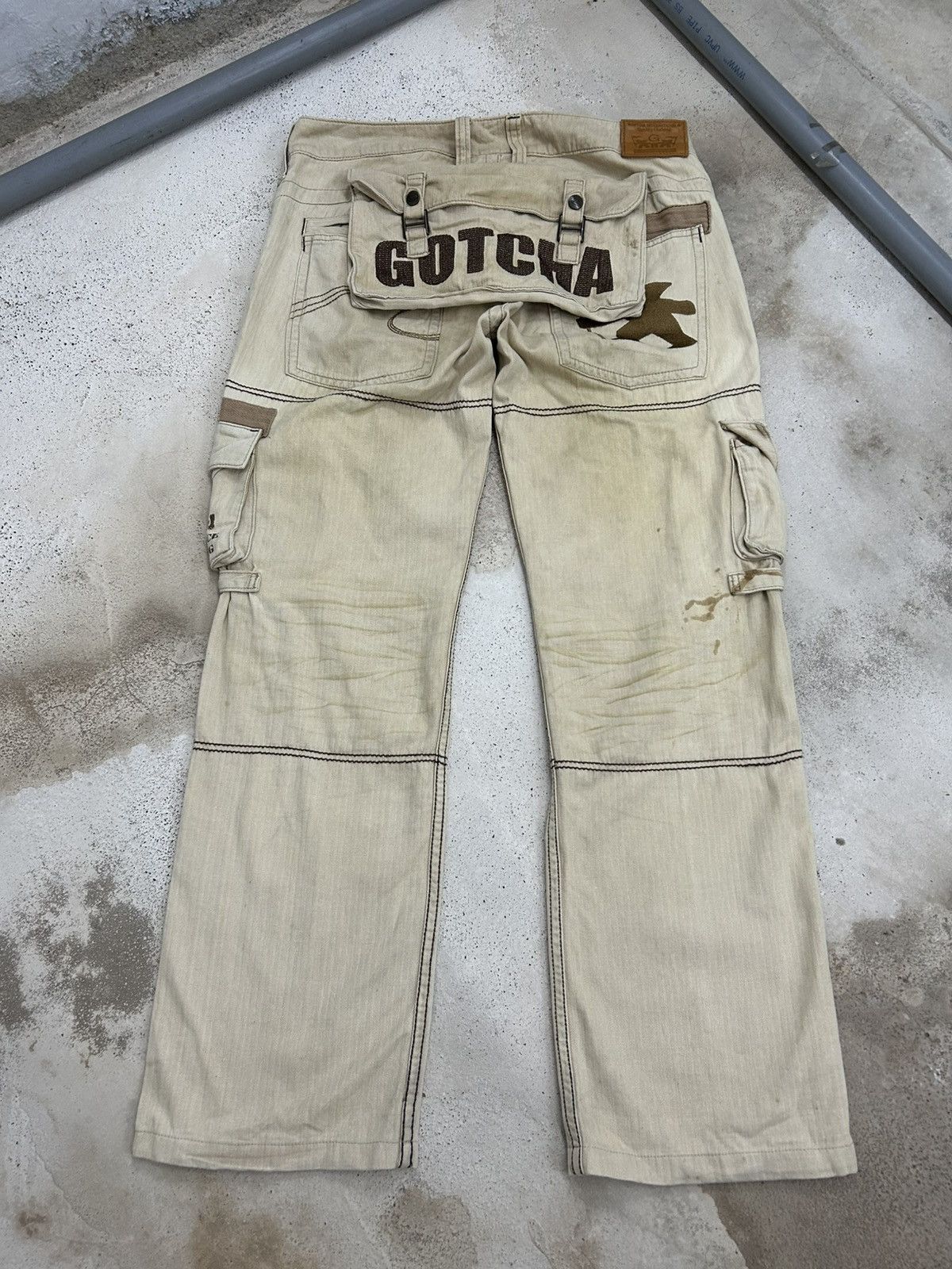 Le Grande Bleu (L.G.B.) Gotcha Brand Cargo Tactical Multipocket Utility Worker Size US 33 - 2 Thumbnail