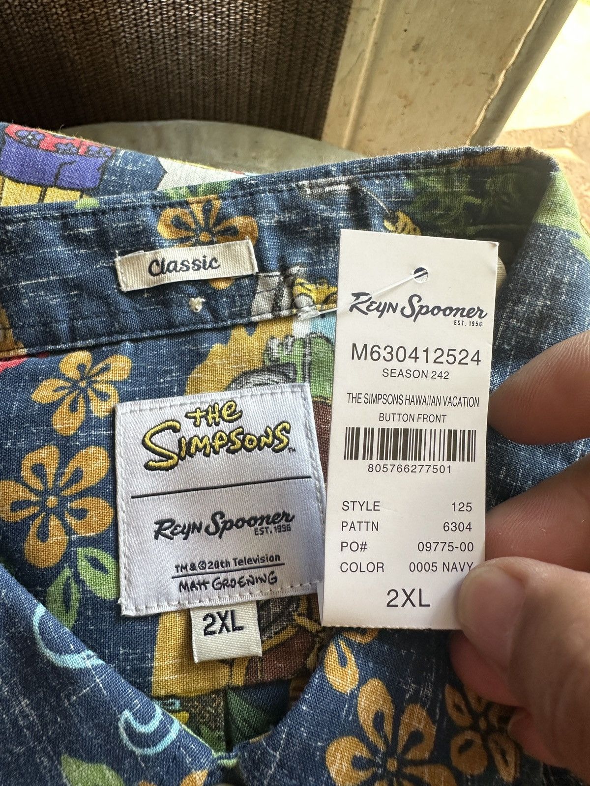 Reyn Spooner New Reyn Spooner The Simpsons Hawaiian Vacation Men's XXL Size US XXL / EU 58 / 5 - 4 Thumbnail