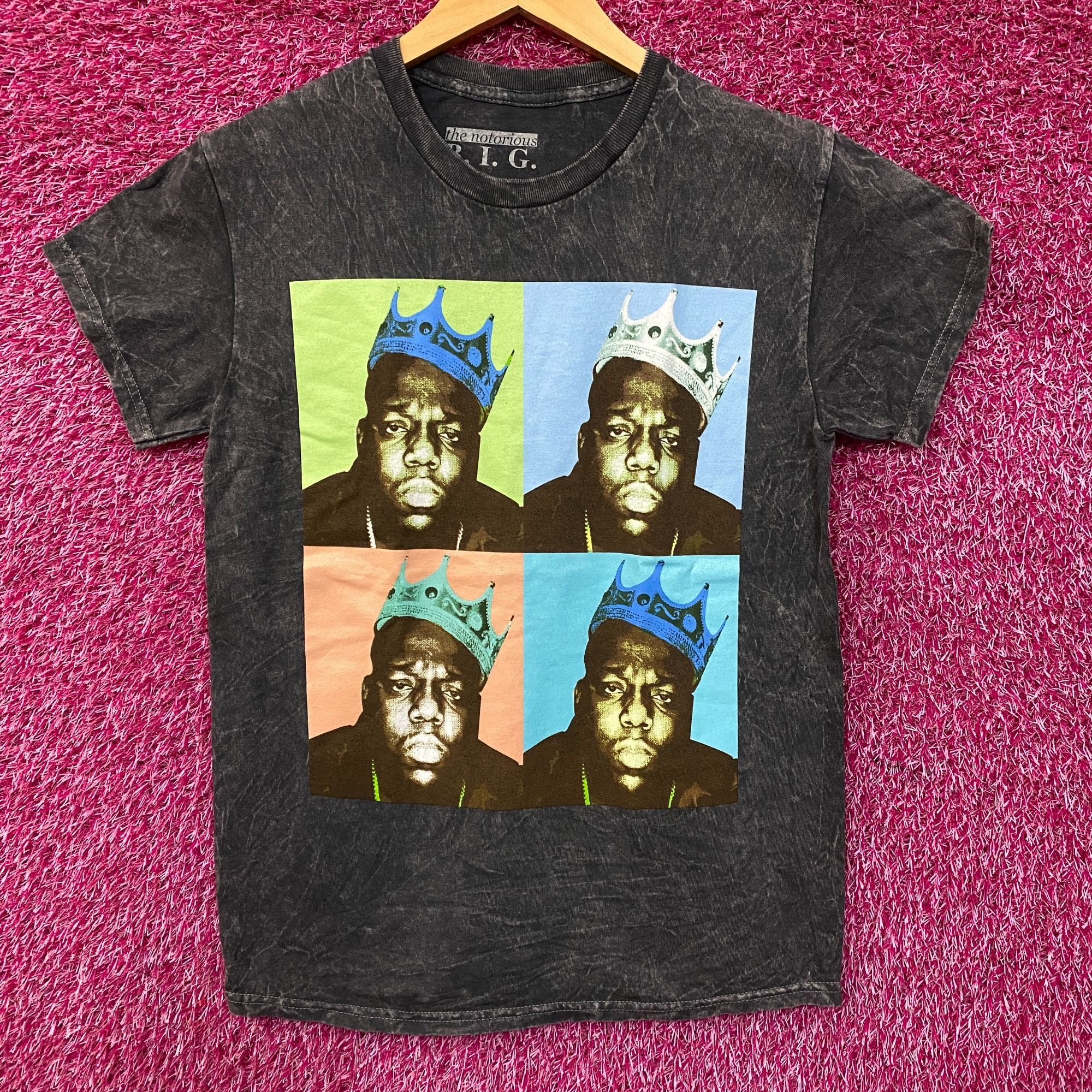 Rap Tees The Notorious B.I.G. King of New York Pop Art Graphic T-Shir Size US S / EU 44-46 / 1 - 1 Thumbnail