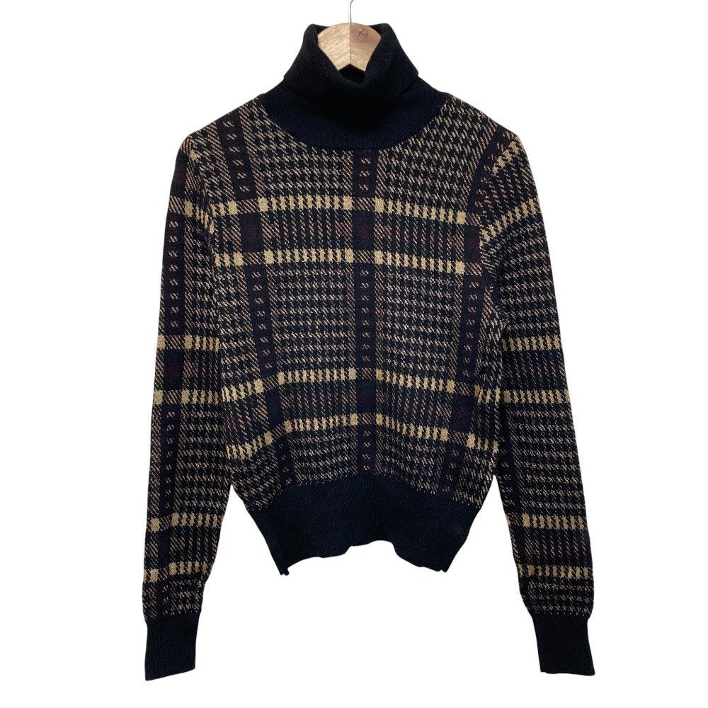 Other Other Dries Van Noten Check Turtleneck Knit Sweater Textile Tops DUTY FREE for USA Size ONE SIZE - 1 Thumbnail