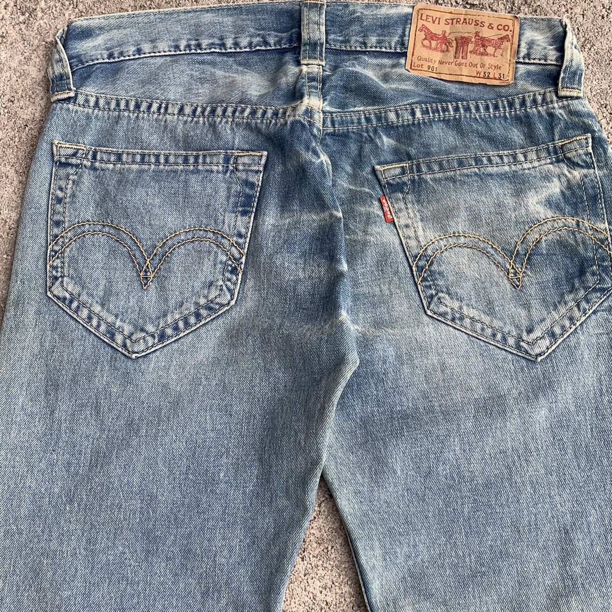 Japanese Brand Vintage Levis 901 Rework Cropped Custom Denim Pants W32 Size US 32 / EU 48 - 11 Thumbnail