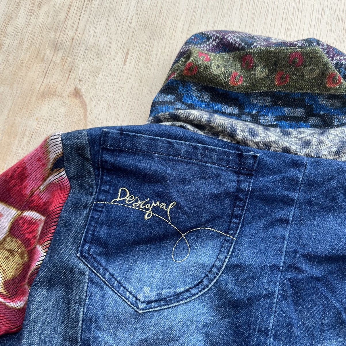 Desigual DESIGUAL JAPANESE BRAND RAMONES DENIM & KNIT JACKET LIKE LGB Size M / US 6-8 / IT 42-44 - 9 Thumbnail