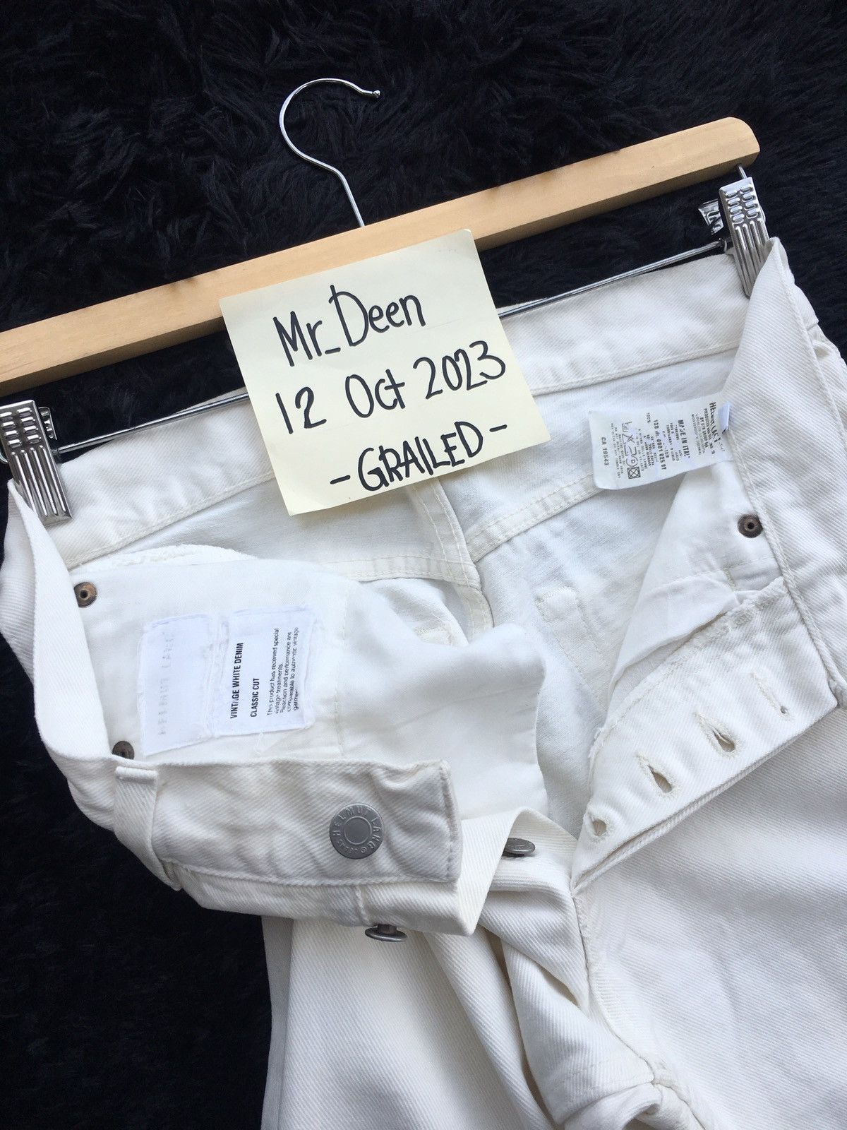 Helmut Lang Rare Vintage Helmut Lang White Denim/ Jeans Classic Cut Size US 28 / EU 44 - 14 Thumbnail