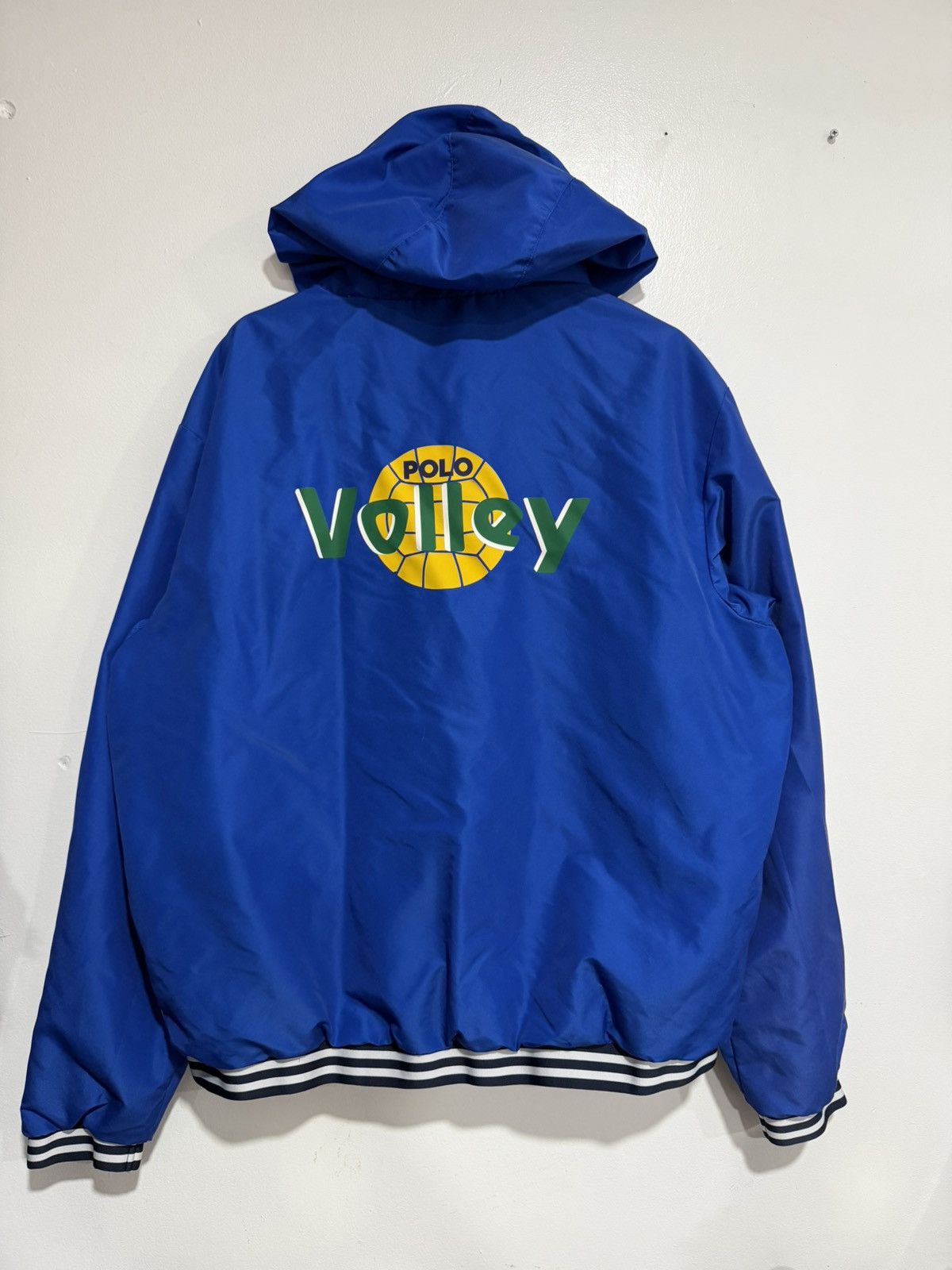 Polo Ralph Lauren Vintage Polo Ralph Lauren Volleyball Graphic Hooded Jaccket Size US XL / EU 56 / 4 - 2 Thumbnail