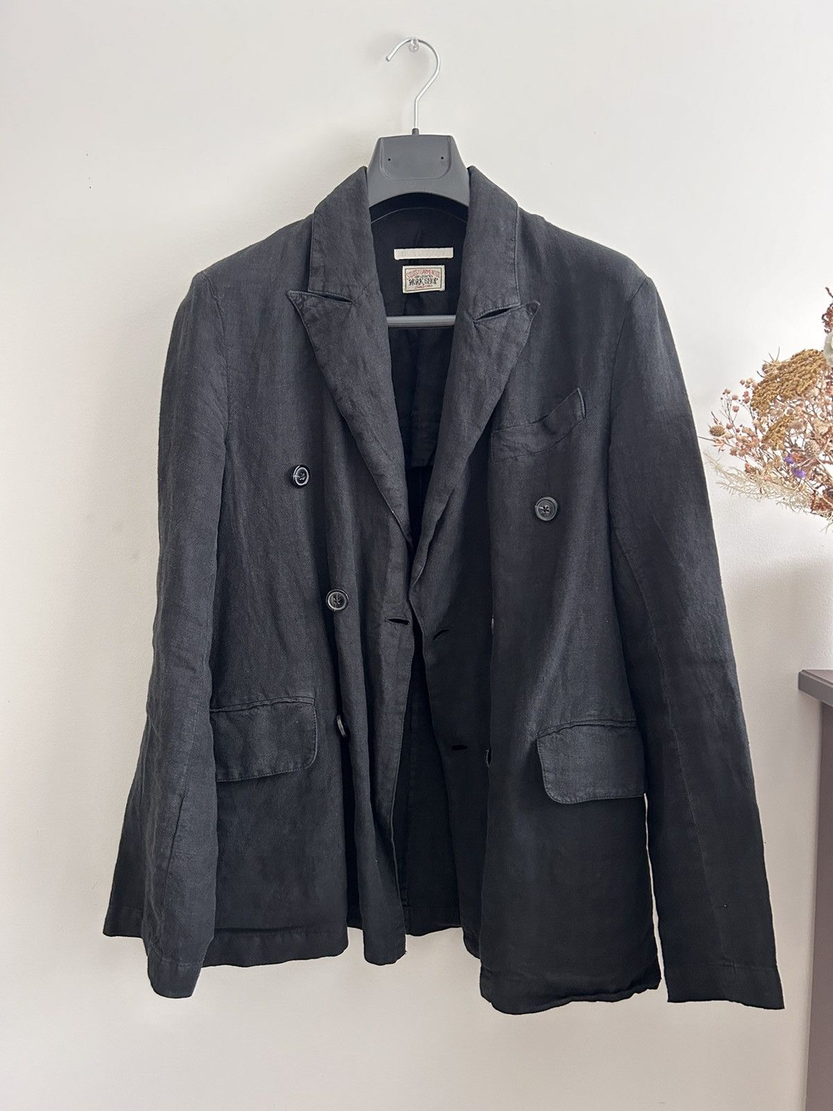 image of Our Legacy Linen Blazer in Black, Men's (Size XS)