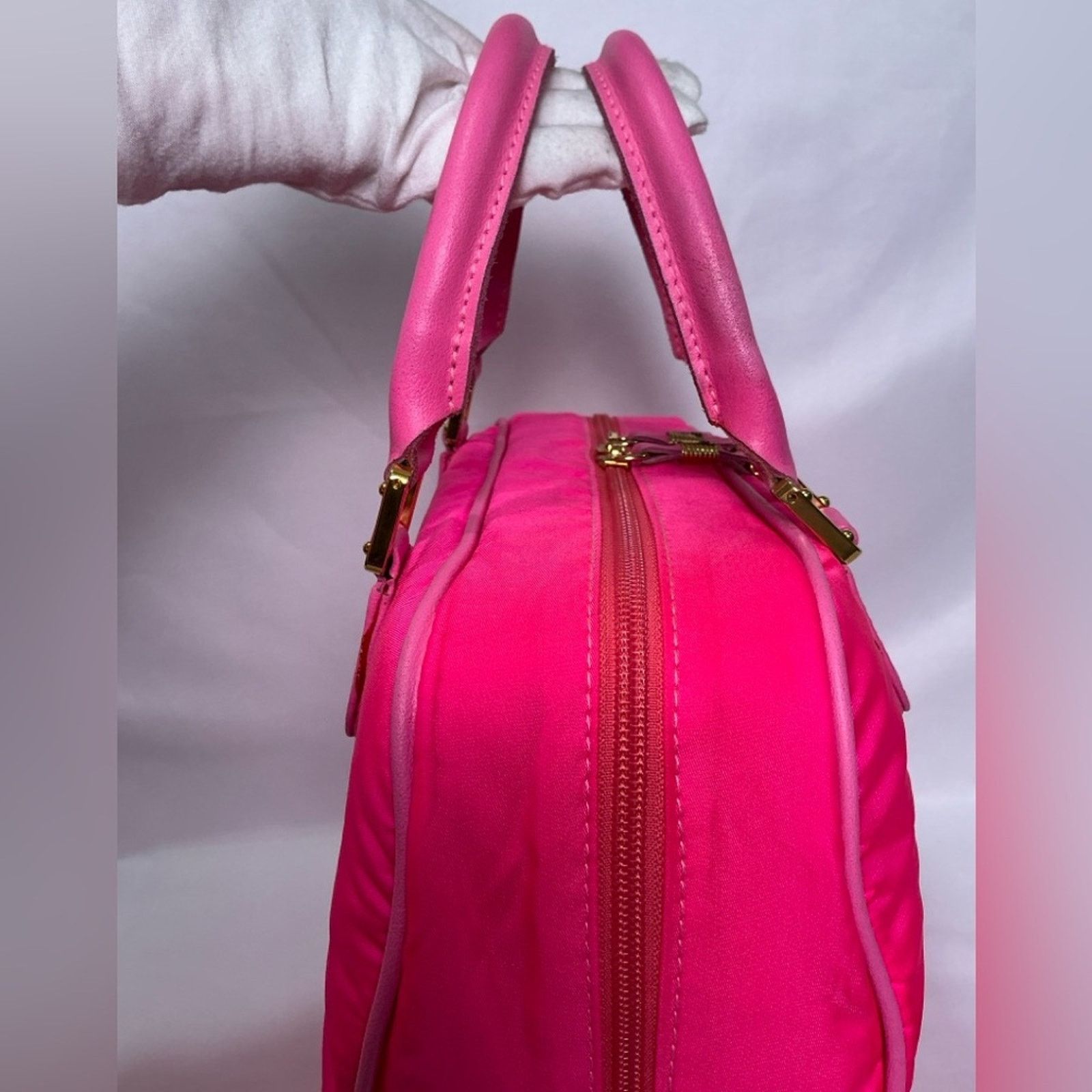 Loewe Loewe Hot Pink Nylon Boston 32 Anagram Amazona Limited Editi Size ONE SIZE - 15 Thumbnail