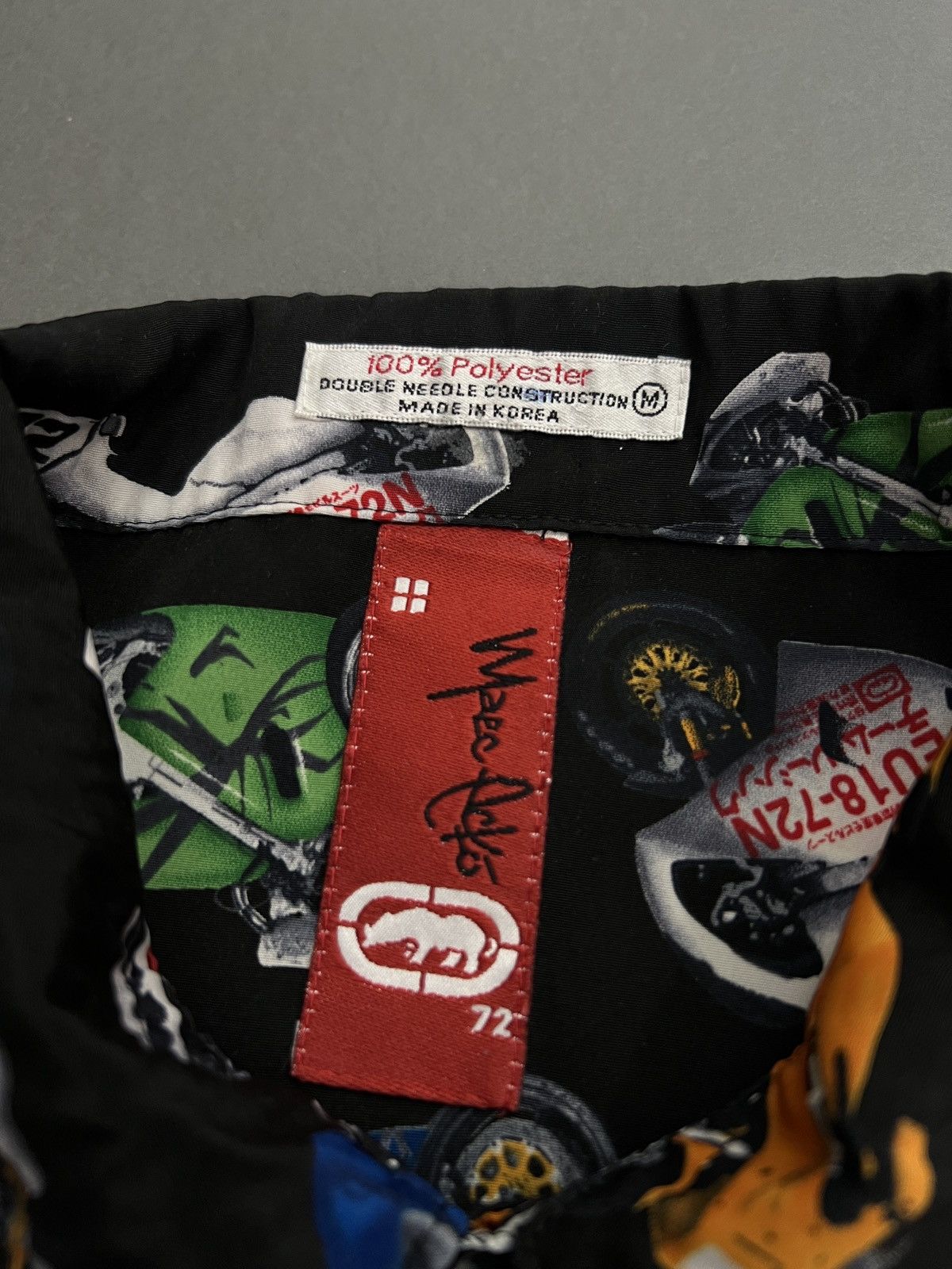 Ecko Unltd. MARC ECKO Moto Racing Button Up Short Sleeve Club Shirt Size US M / EU 48-50 / 2 - 12 Thumbnail