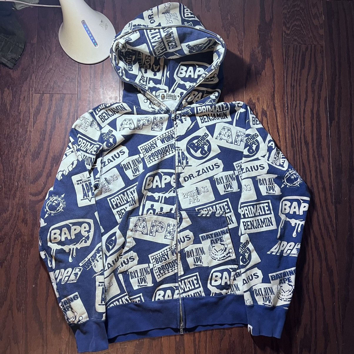 Bape 2011 Bape glow in the dark AOP hoodie Size US XL / EU 56 / 4 - 1 Thumbnail