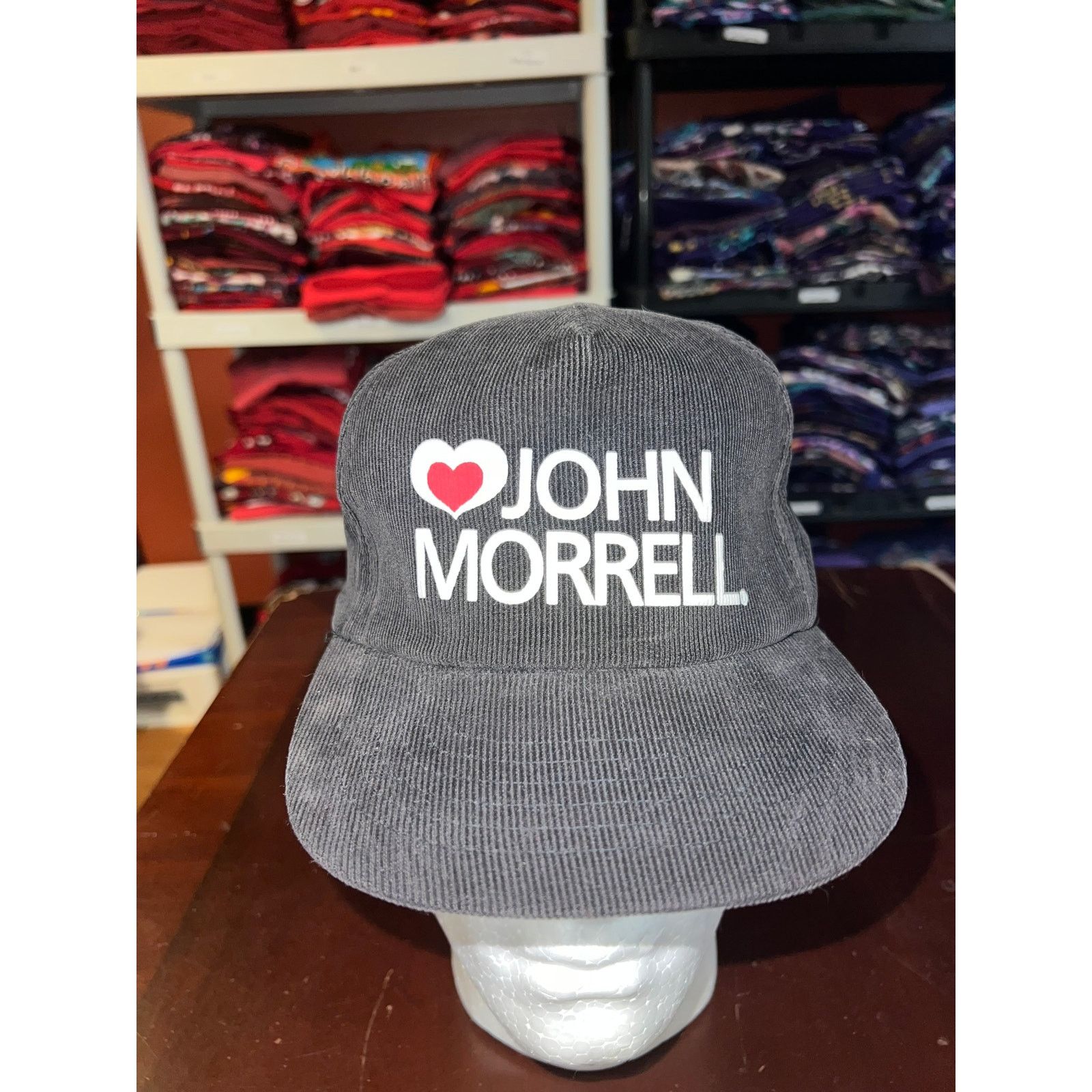 Vintage Vintage John Morrell Hat Corduroy Black Snapback Headwear Size ONE SIZE - 1 Thumbnail
