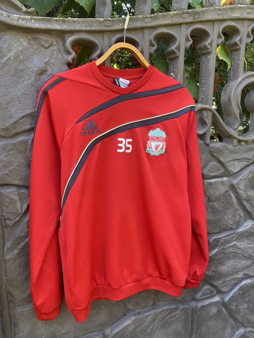 Adidas × Vintage Vintage Adidas Liverpool 2009/2010 Jumper Sweatshirt Size US M / EU 48-50 / 2 - 2 Thumbnail