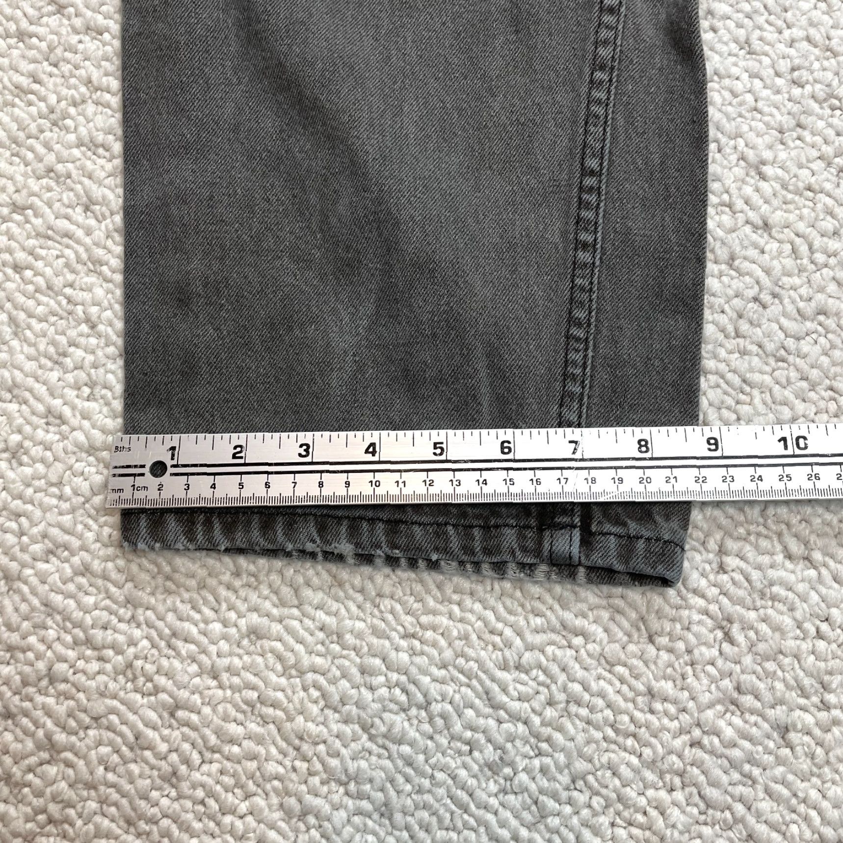 Vintage St John's Bay Jeans Womens 22 W Gray Denim Straight Relaxed High Rise 39x30 Pant Size 40" / US 18 - 2 Thumbnail