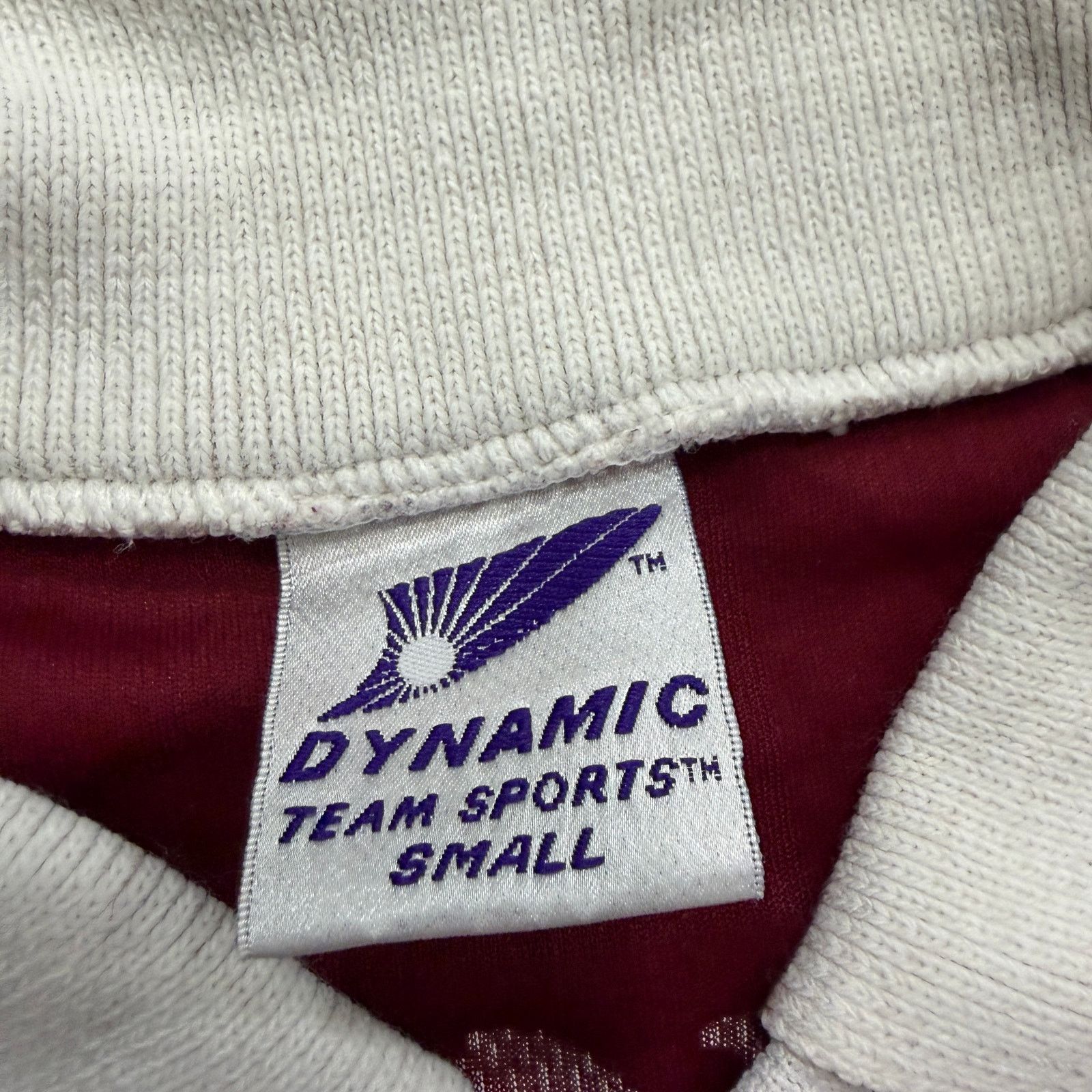 Vintage Vintage Dynamic Soccer Collared Jersey Small Red White 90s Size US S / EU 44-46 / 1 - 5 Thumbnail