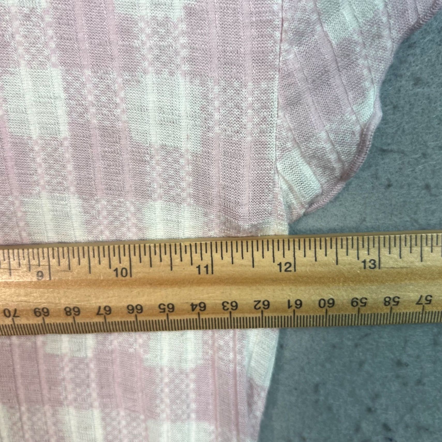 Vintage Out From Under Pink Gingham Crop Top - Women’s XS Rayon Spandex Blouse, Short Sleeve, Round Neck, Pullover, Adult XS, Pink, 90s/2000s Era, Womens Size XS / US 0-2 / IT 36-38 - 5 Thumbnail