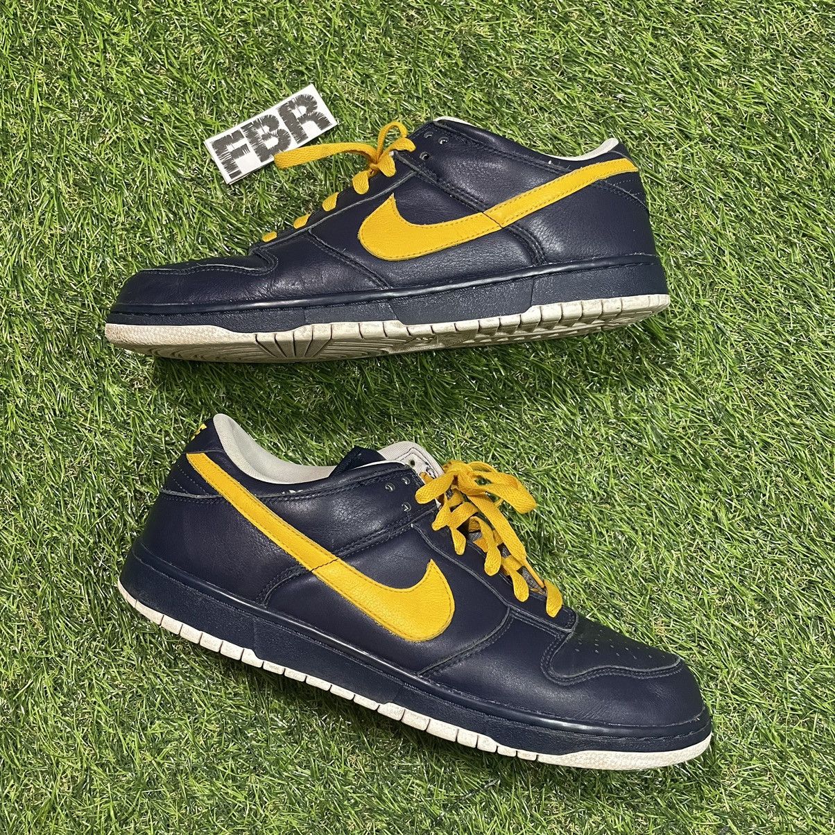 Nike Nike Id Dunks Blue and Yellow | Grailed