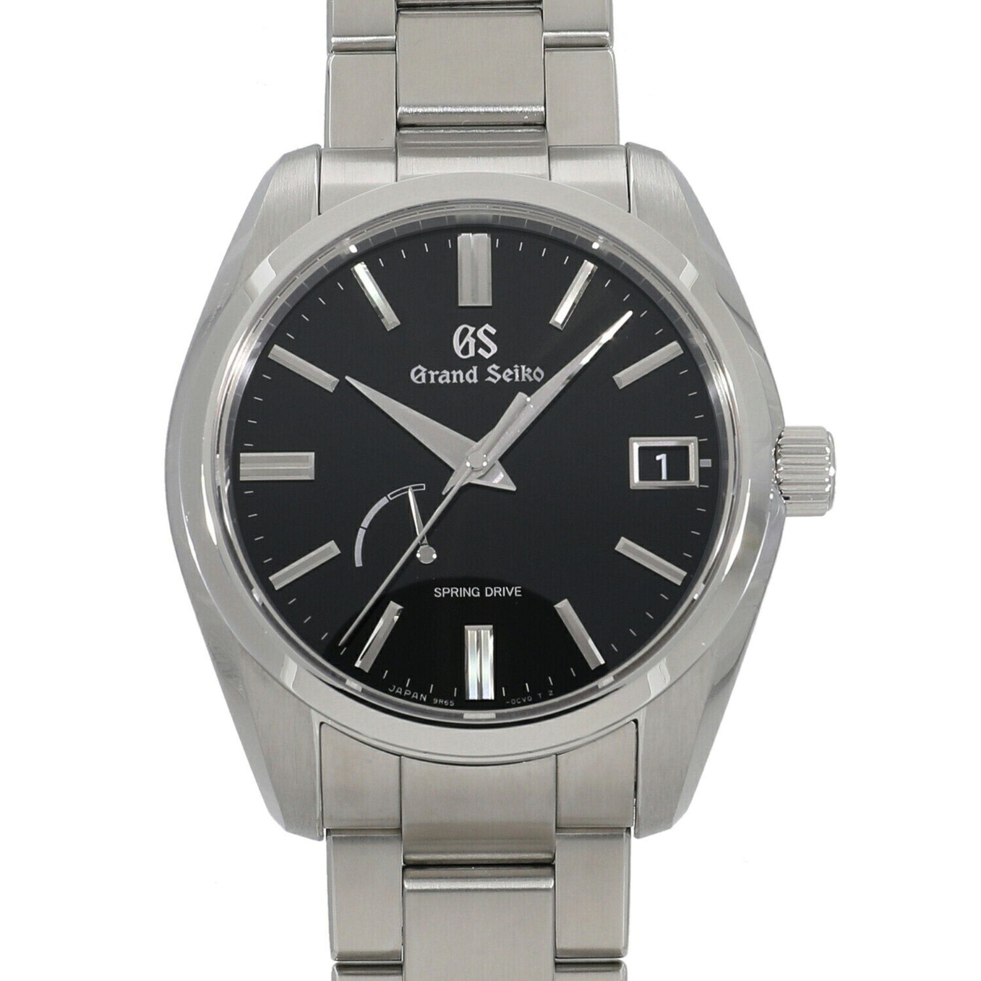 image of Seiko Grand Heritage Collection Spring Drive Power Reserve Sbg67 / 9R65-0Dy0 Black Men's Watch