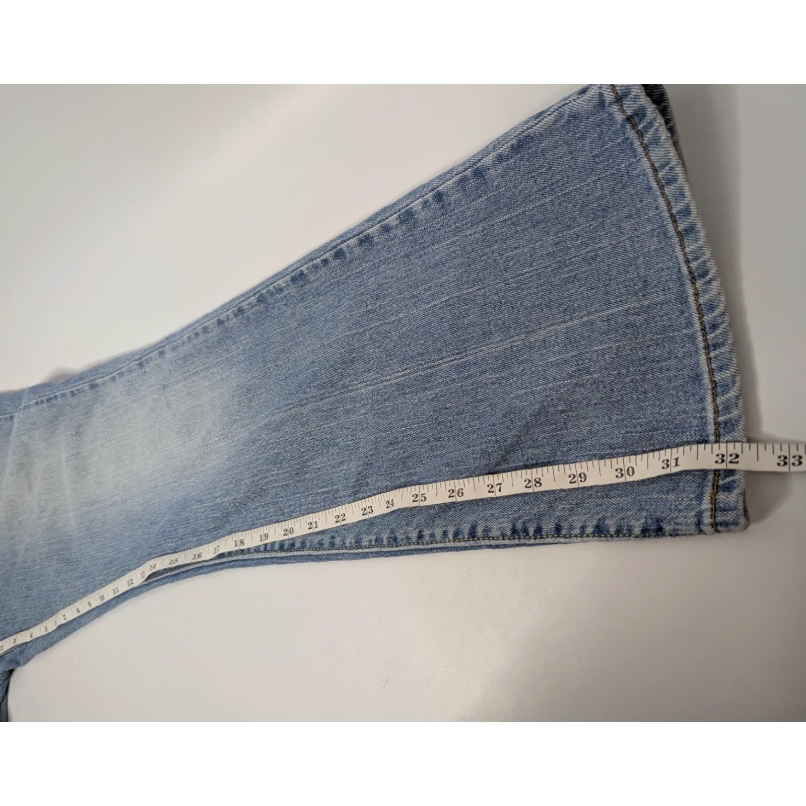 Levi's VINTAGE Levi's 515 Jeans Womens 10M Blue Denim Bootcut Mid Rise Medium Wash Retro Y2K Jeans Size 32" / US 10 / IT 46 - 7 Thumbnail