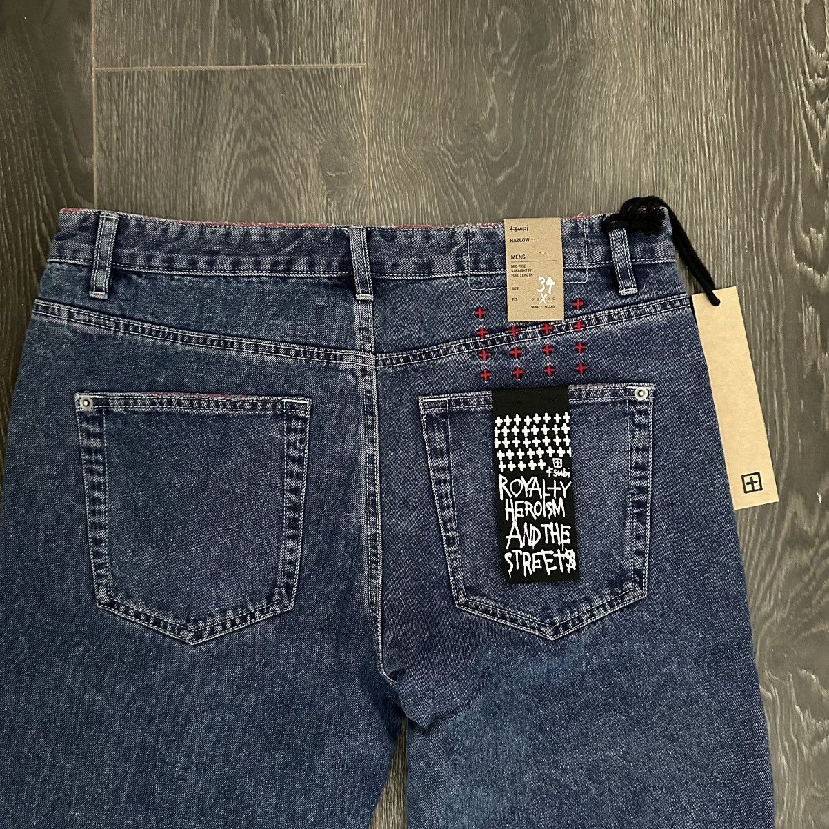 Ksubi Ksubi Hazlow Red Kolor Blue jeans Size 34 BNWT Size US 34 / EU 50 - 1 Thumbnail