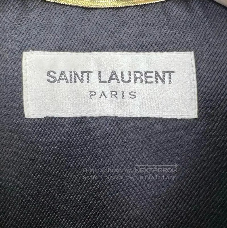 Saint Laurent Paris Saint Laurent Womens Black Leather Jacket . Size XXS / US 00 / IT 34 - 3 Thumbnail