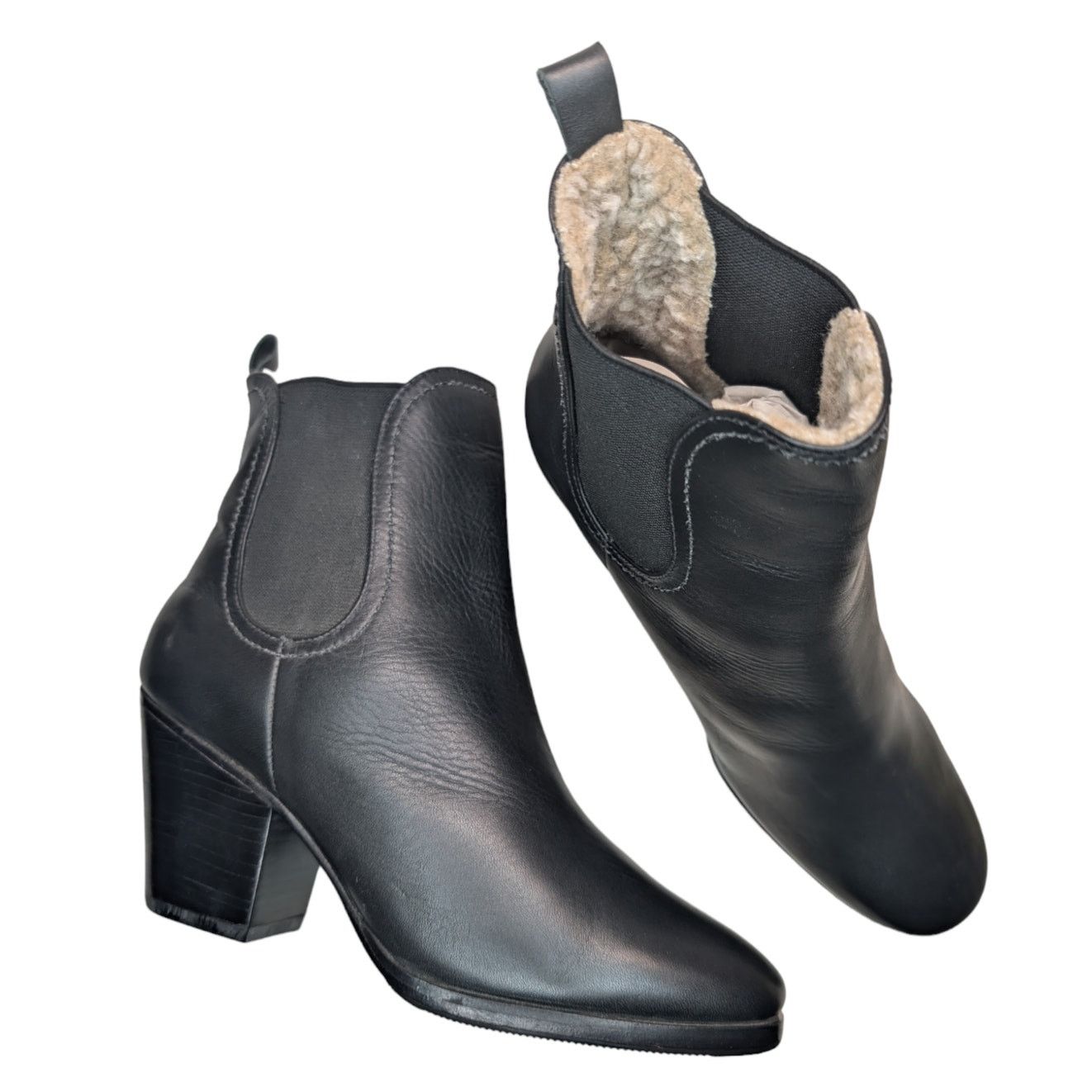 Rachel Comey Rachel Comey Pebbled Nassau Chelsea Boots Sherpa Lined Size US 7.5 / IT 37.5 - 1 Thumbnail