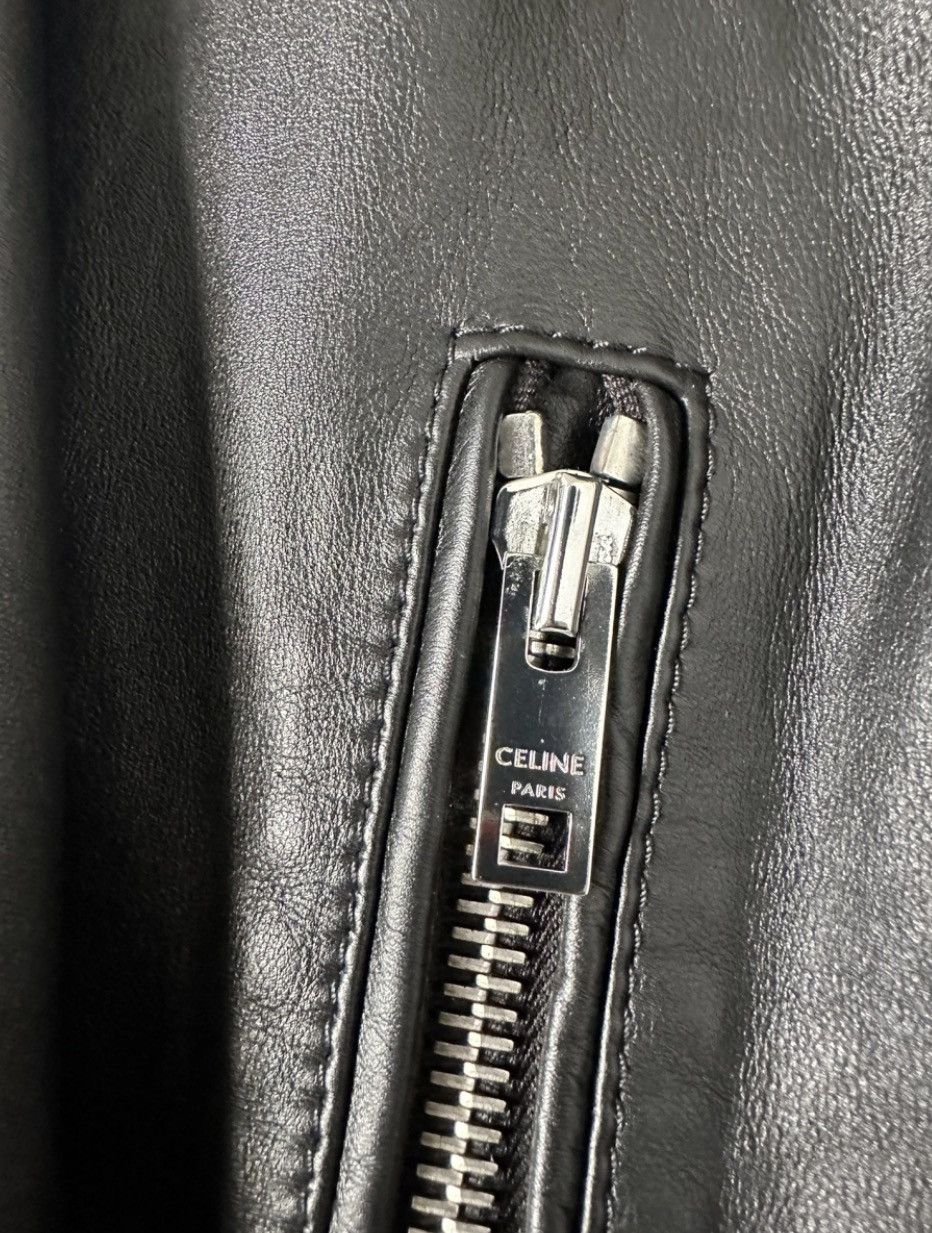 Celine Celine Calf Leather Biker Jacket Size US L / EU 52-54 / 3 - 5 Thumbnail