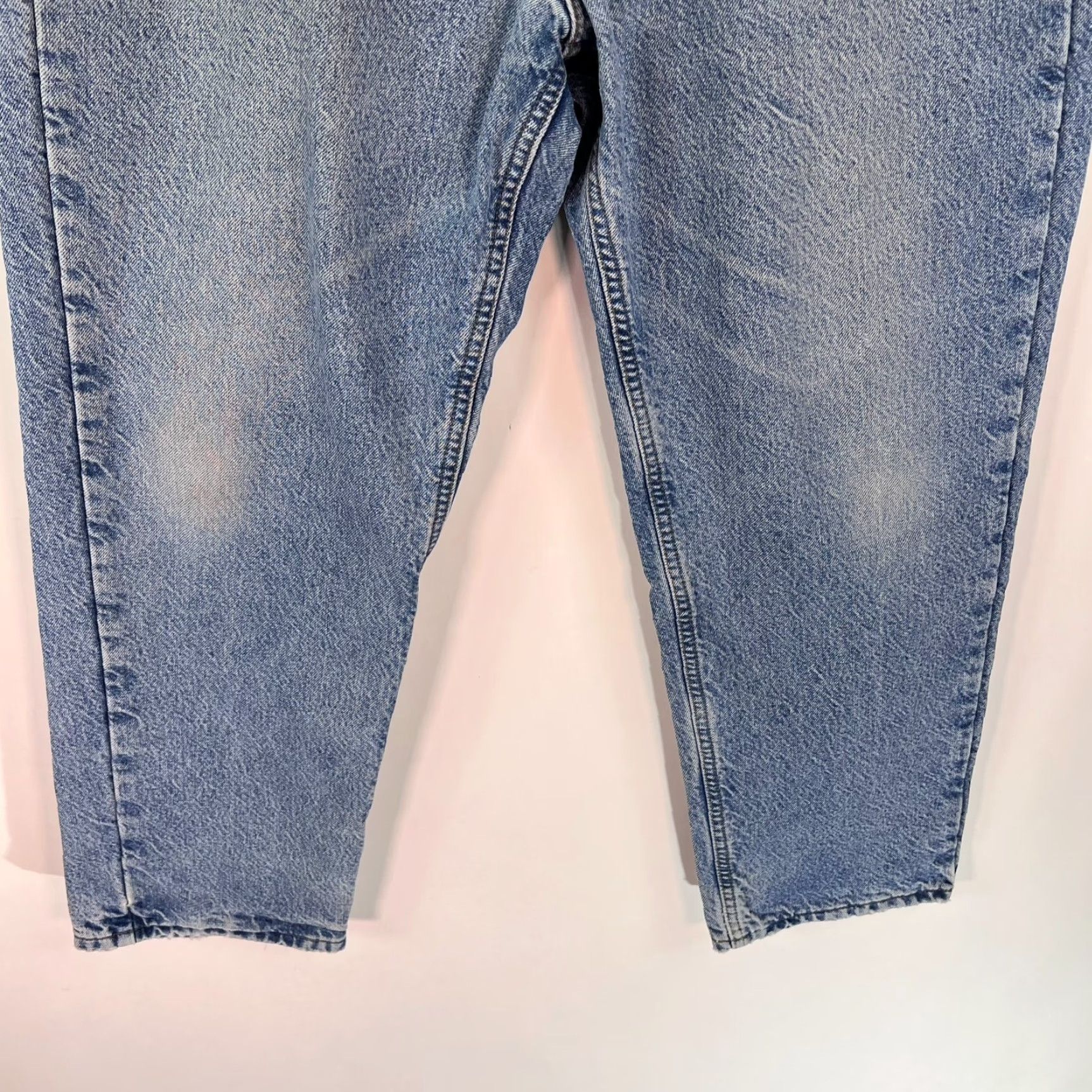 Carhartt Carhartt Jeans Mens Size 36x30 Lined Blue Distressed Straight Relaxed Fit Denim USA Logo 90s Grunge Style Shirt Size US 36 / EU 52 - 4 Thumbnail