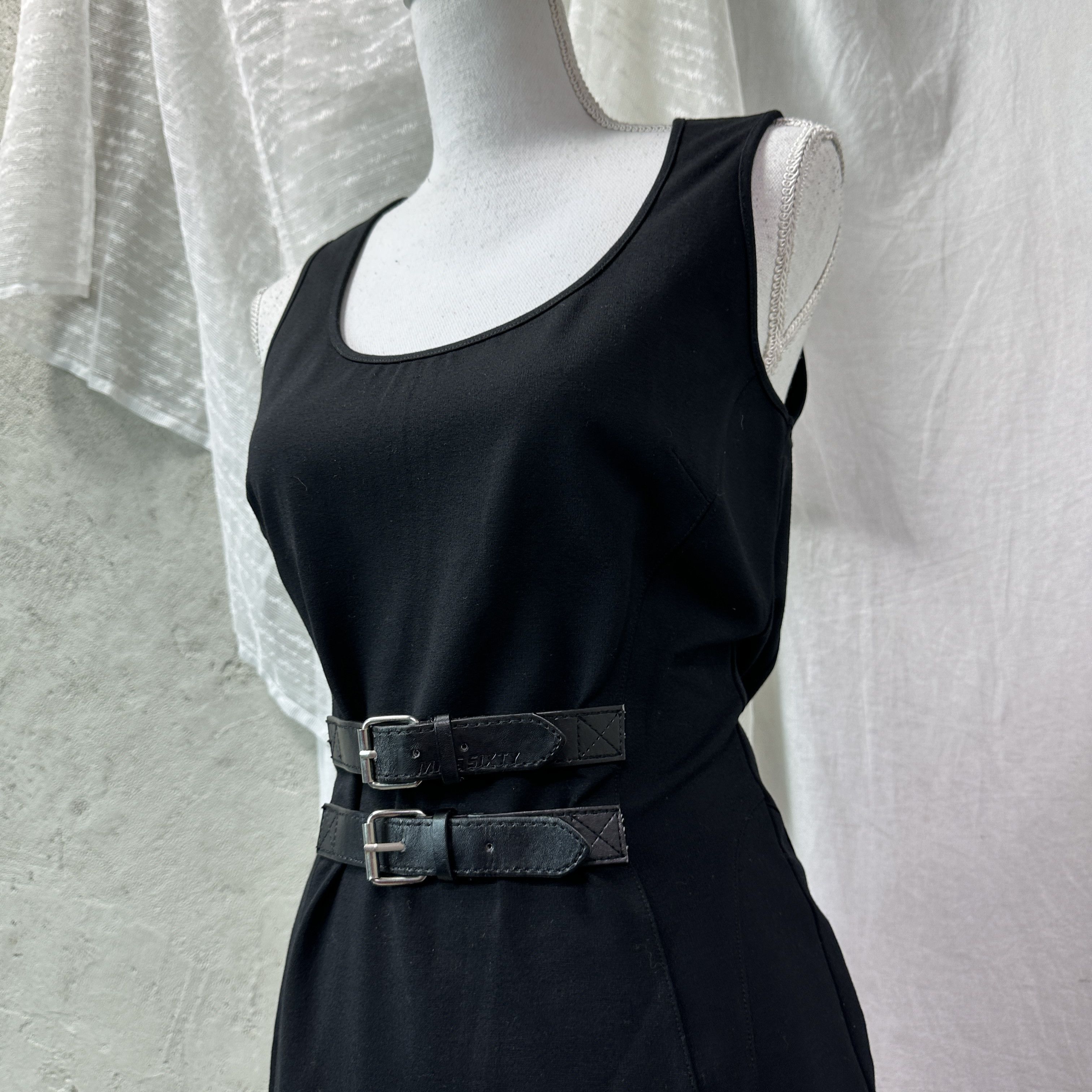 Miss Sixty Vintage Classy Buckled Miss Sixty Midi Dress Y2K Size L / US 10 / IT 46 - 7 Thumbnail